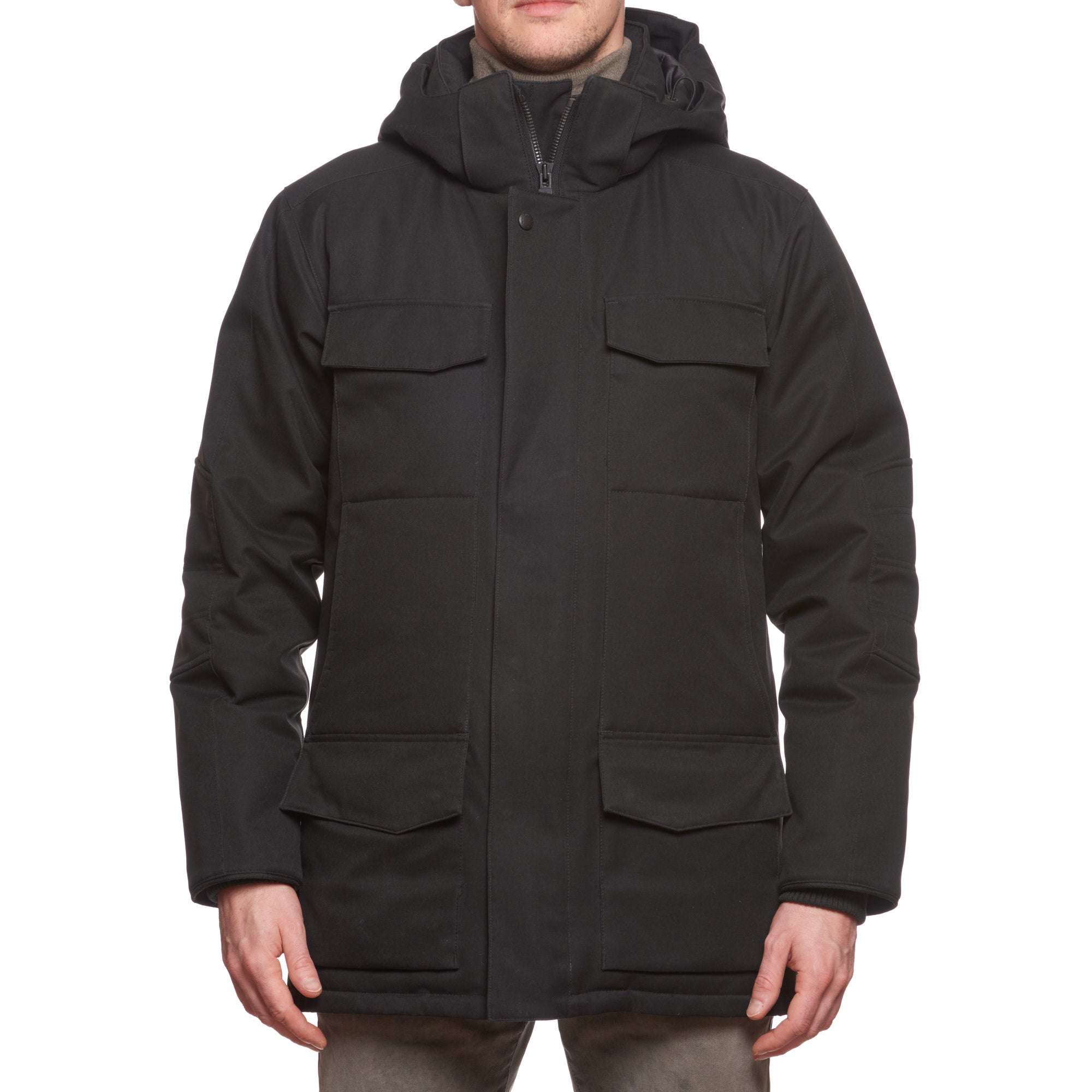 CANADA GOOSE Branta Black Label Windermere Black Parka Utility Jacket Coat M