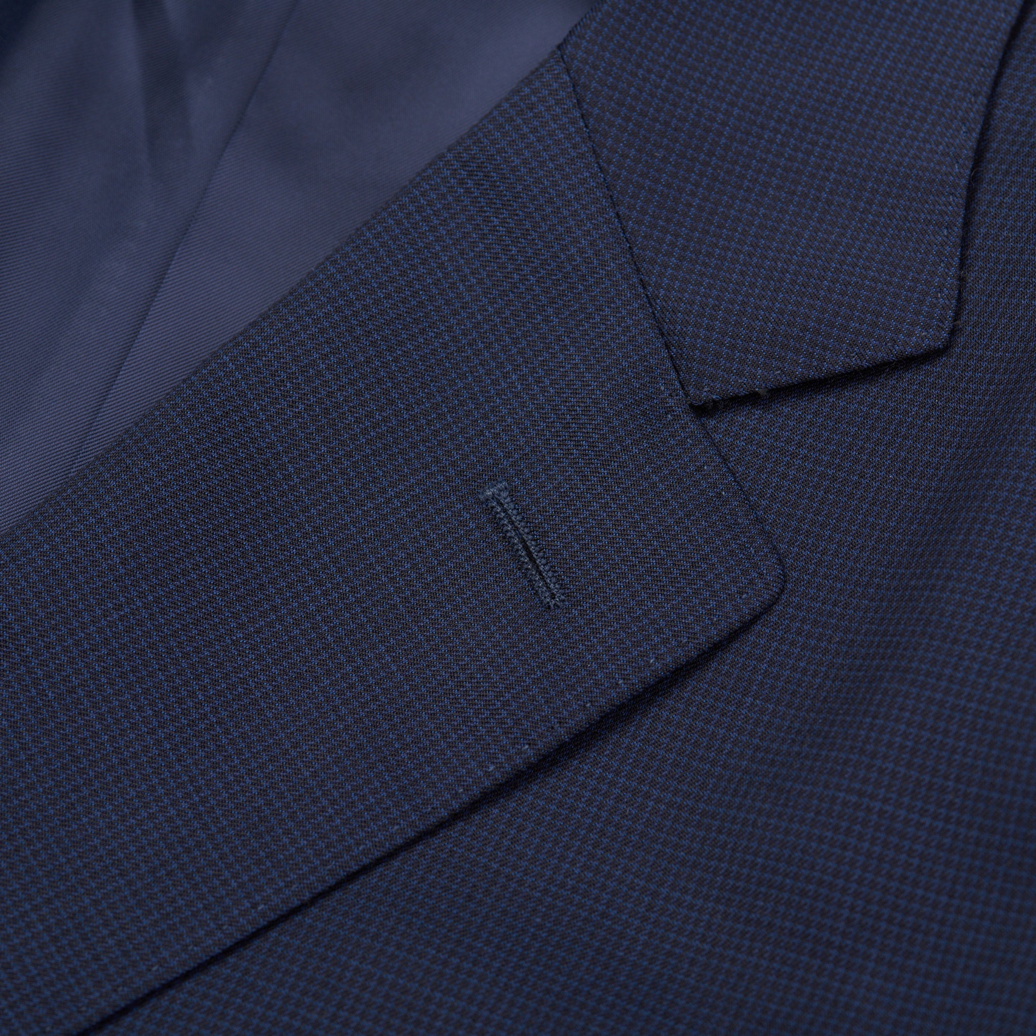 CANALI 1934 Navy Blue Patterned Wool Suit EU 58 NEW US 48 Current Model C4 Short Cut CANALI