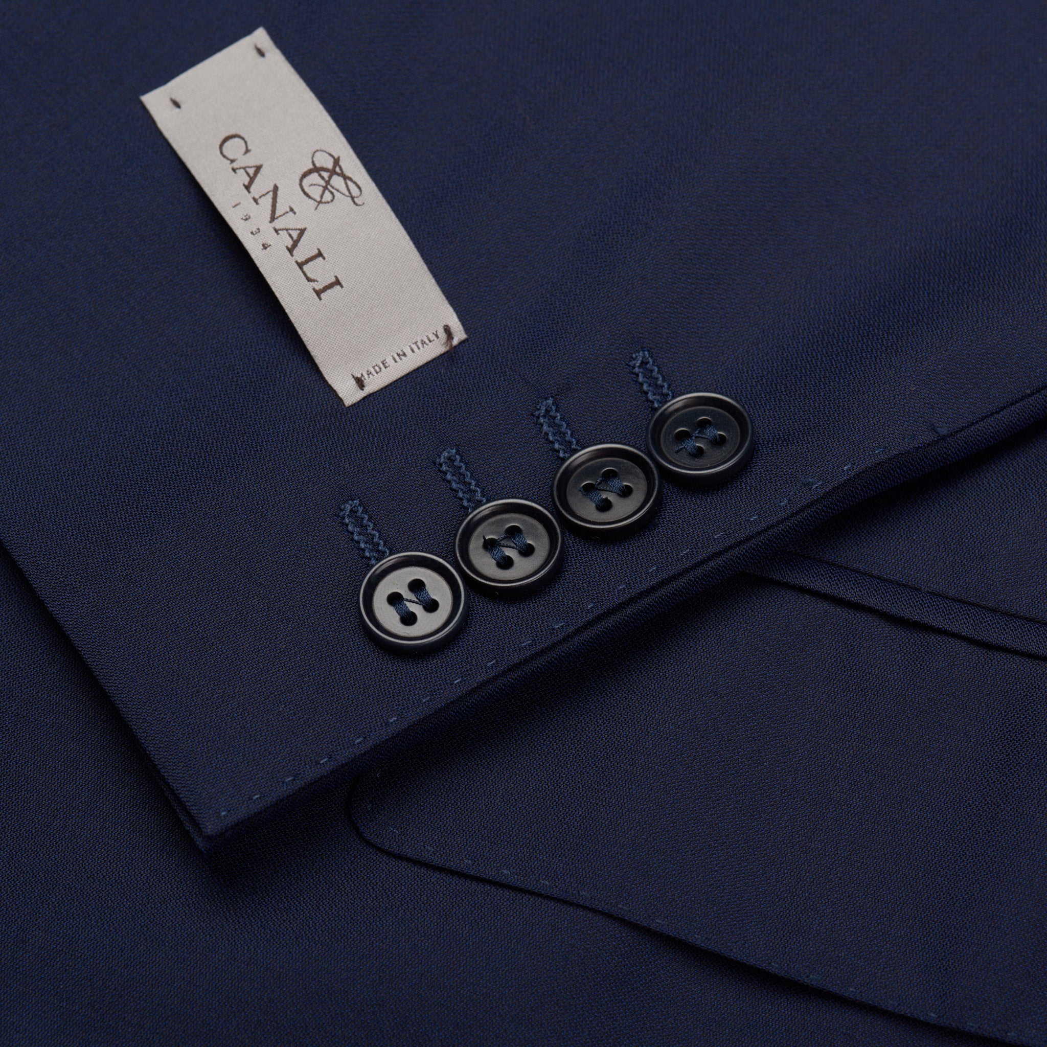CANALI 1934 Navy Blue Wool Suit EU 56 NEW US 46 Current Model R6 Regular Cut
