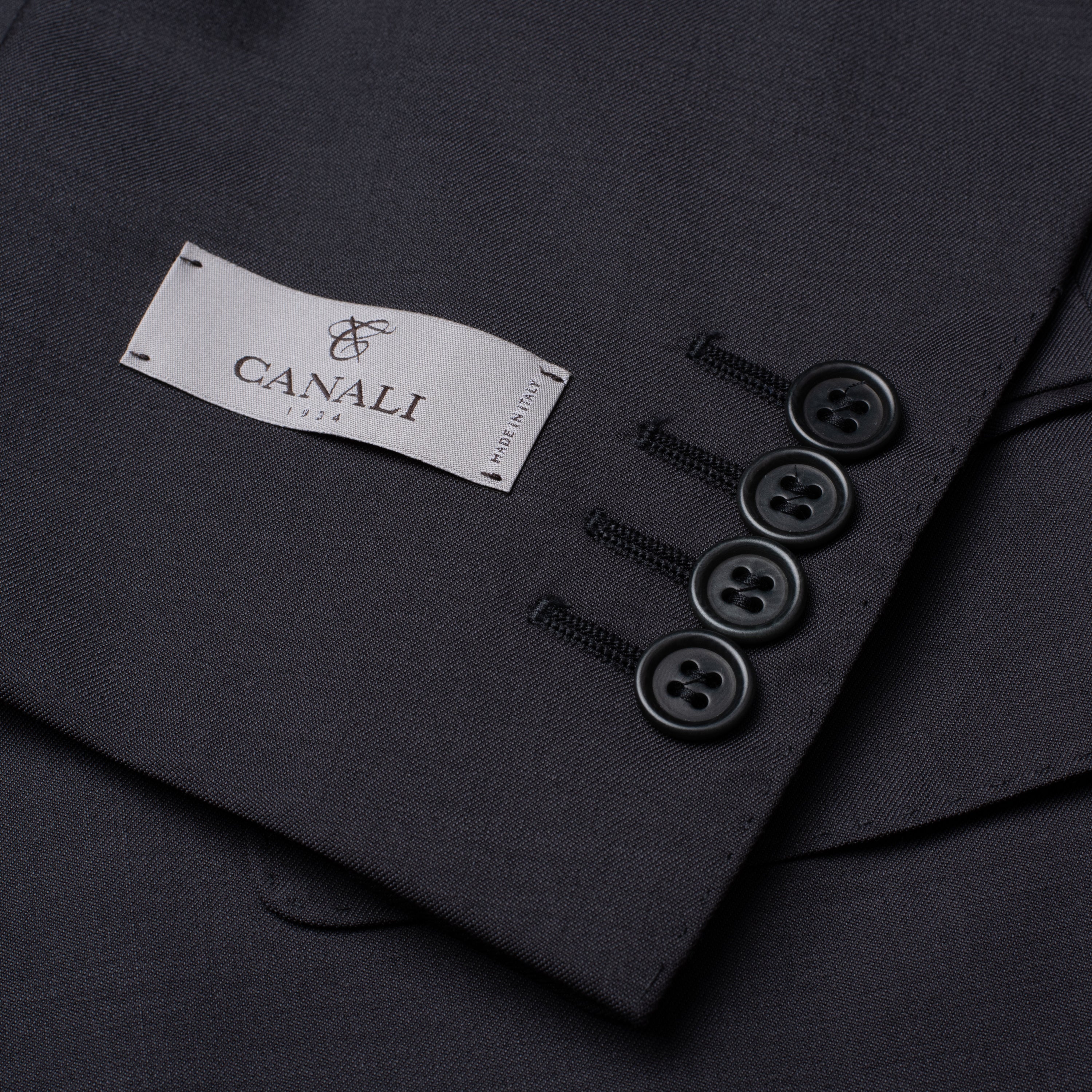 CANALI 1934 Dark Gray Wool Suit EU 56 NEW US 46 Short Fit Model CANALI