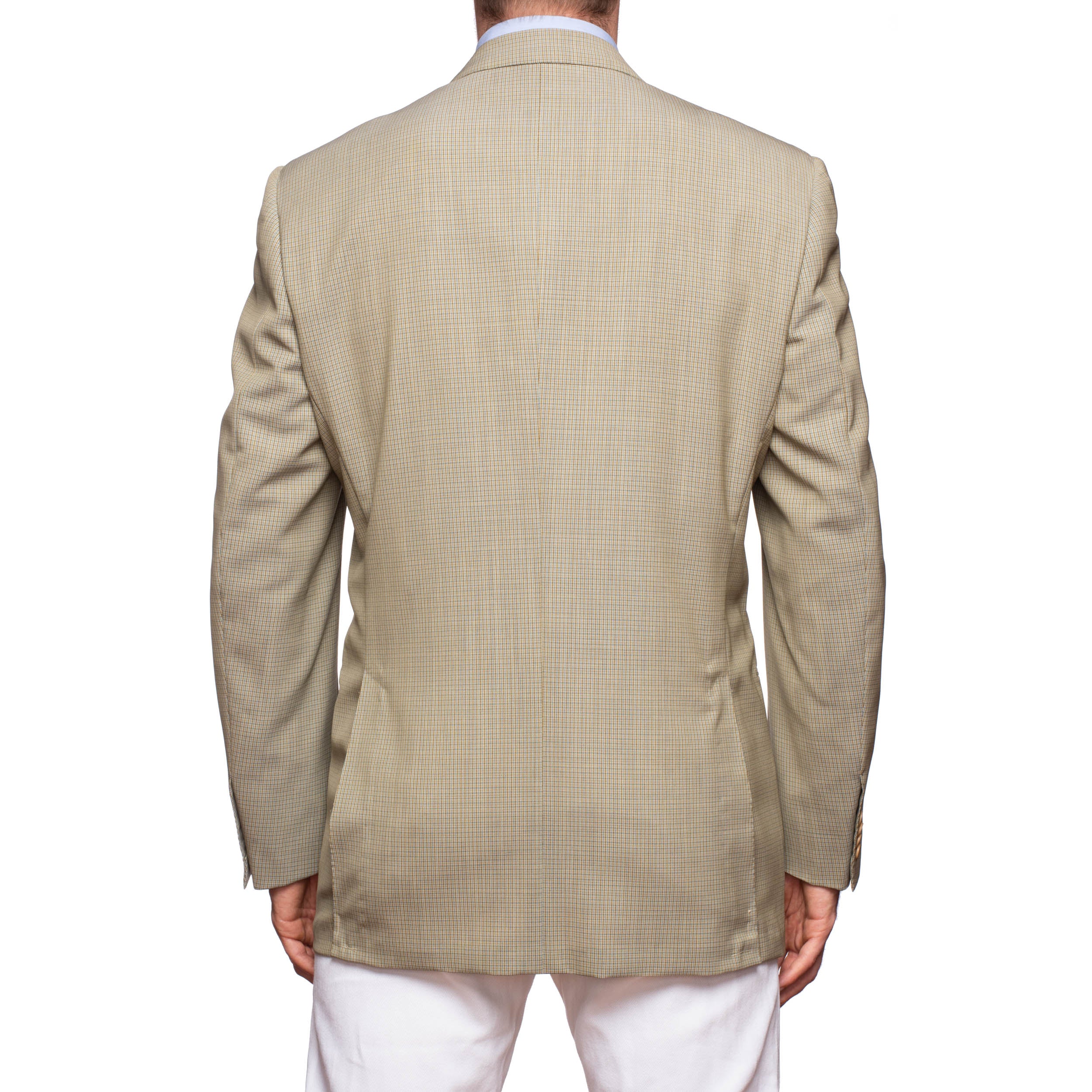SARTORIA CASTANGIA Beige Check Wool Jacket Sport Coat EU 52 NEW US 42 CASTANGIA