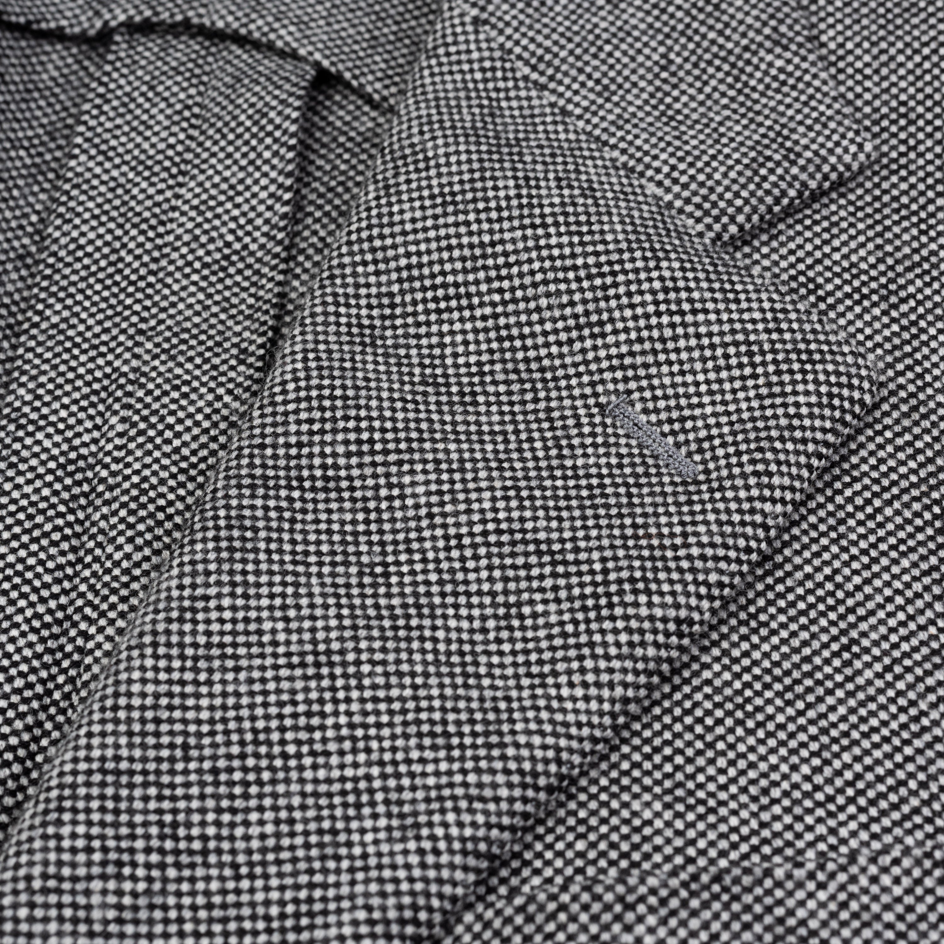 CASTANGIA 1850 Gray Micro Check Wool Flannel Unlined Sport Coat Jacket NEW CASTANGIA