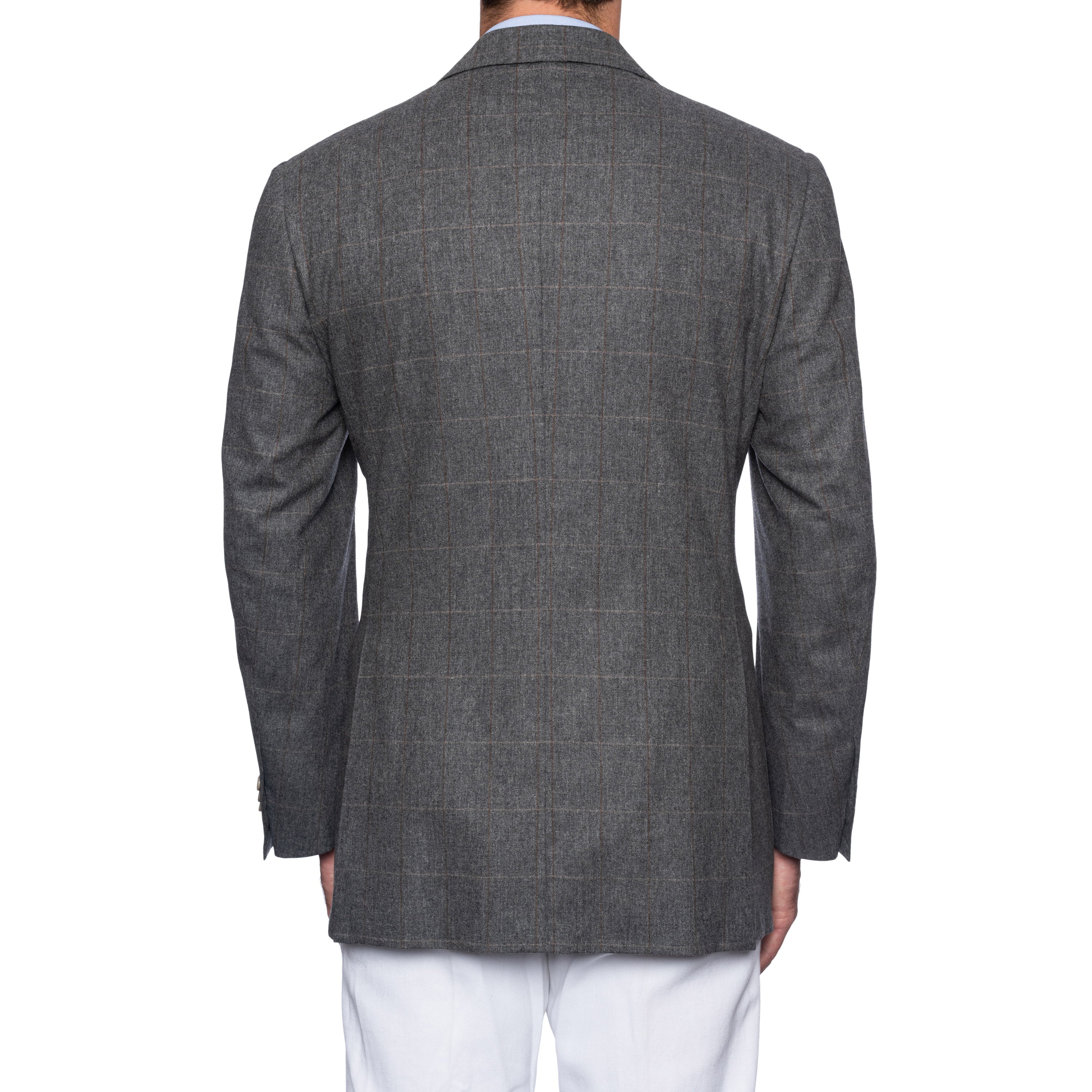 CASTANGIA 1850 Gray Plaid Wool Flannel Sport Coat Jacket EU 54 NEW US 44 CASTANGIA