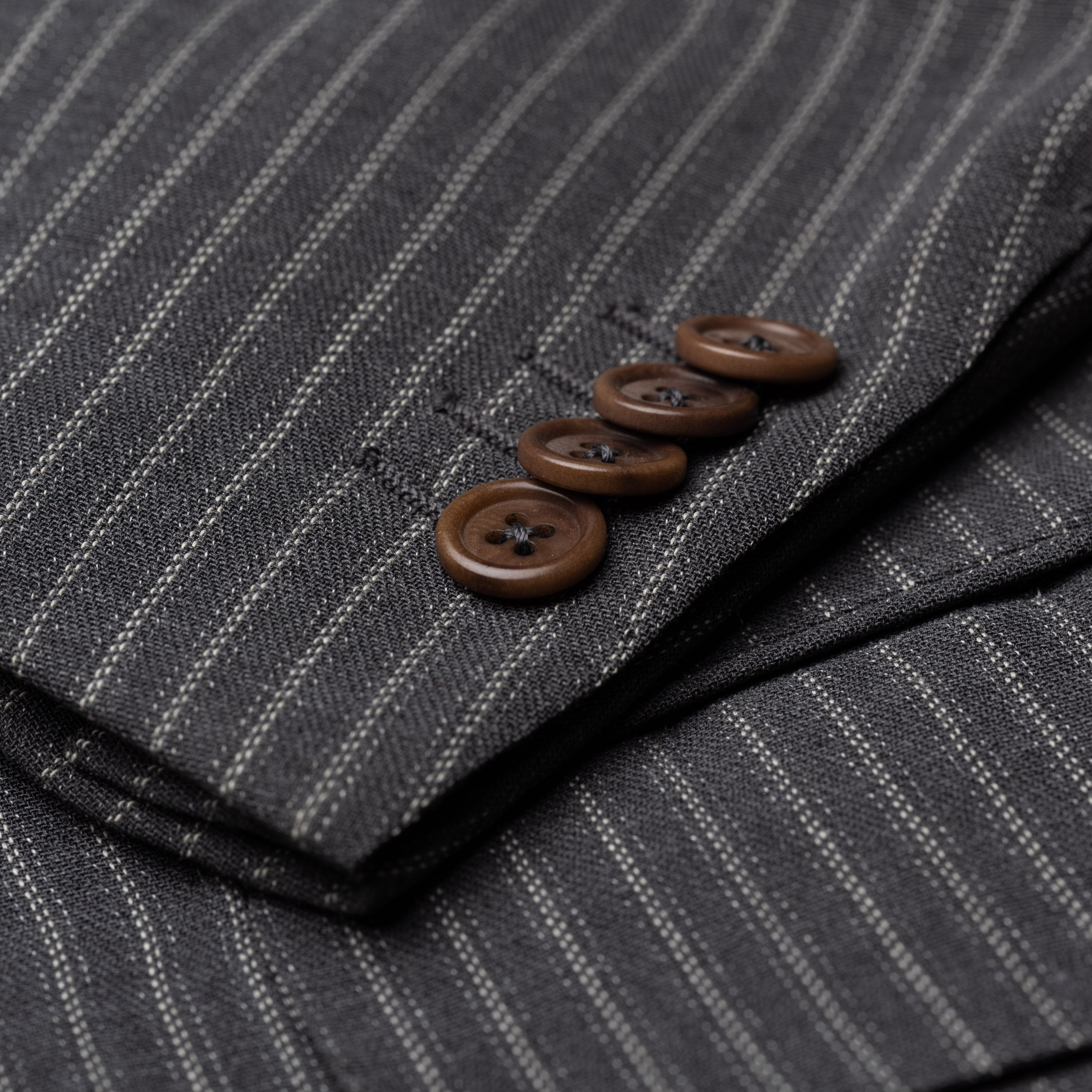 CASTANGIA 1850 Gray Striped Wool-Cotton 5 Button Jacket EU 52 NEW US 42 CASTANGIA