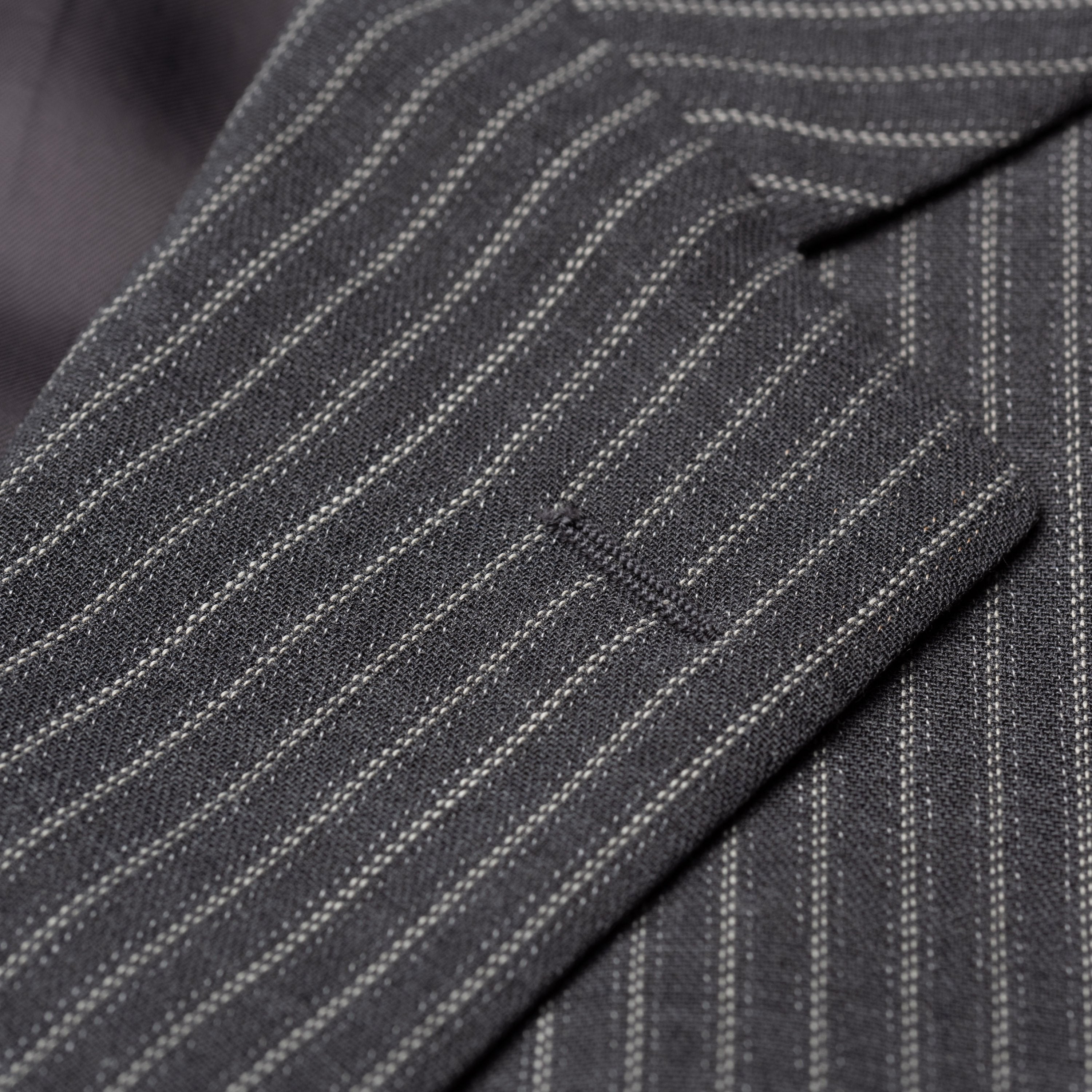 CASTANGIA 1850 Gray Striped Wool-Cotton 5 Button Jacket EU 52 NEW US 42