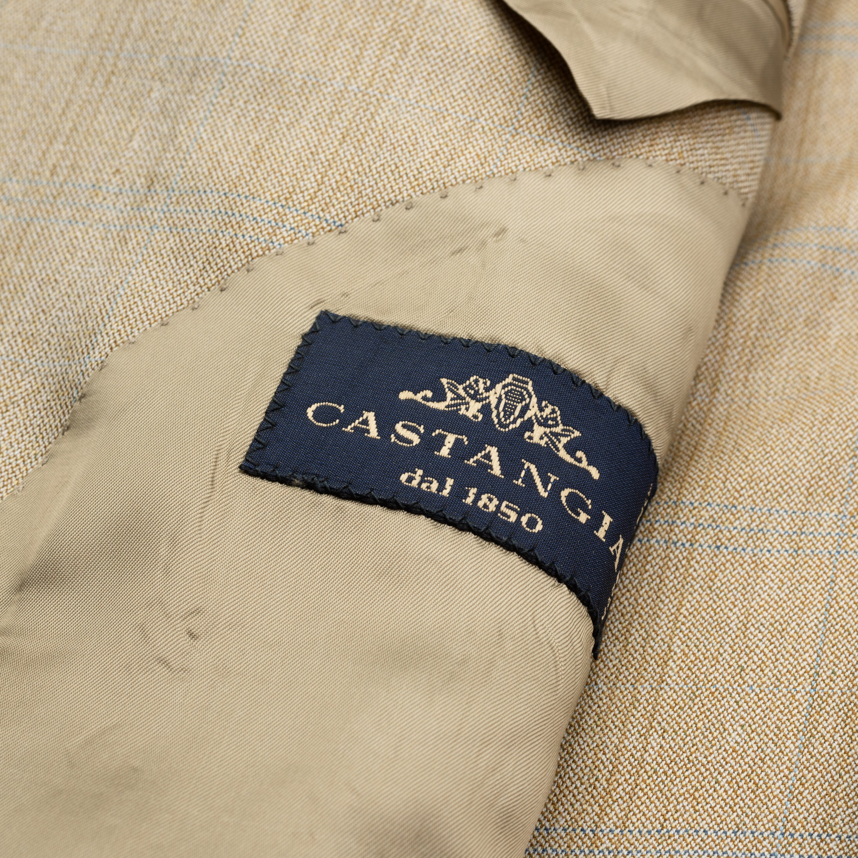 CASTANGIA 1850 Tan Wool Sport Coat Jacket EU 48 NEW US 38 CASTANGIA
