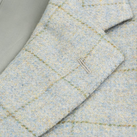 CASTANGIA 1850 Mint Windowpane Wool Tweed Sport Coat Jacket EU 46 NEW US 36