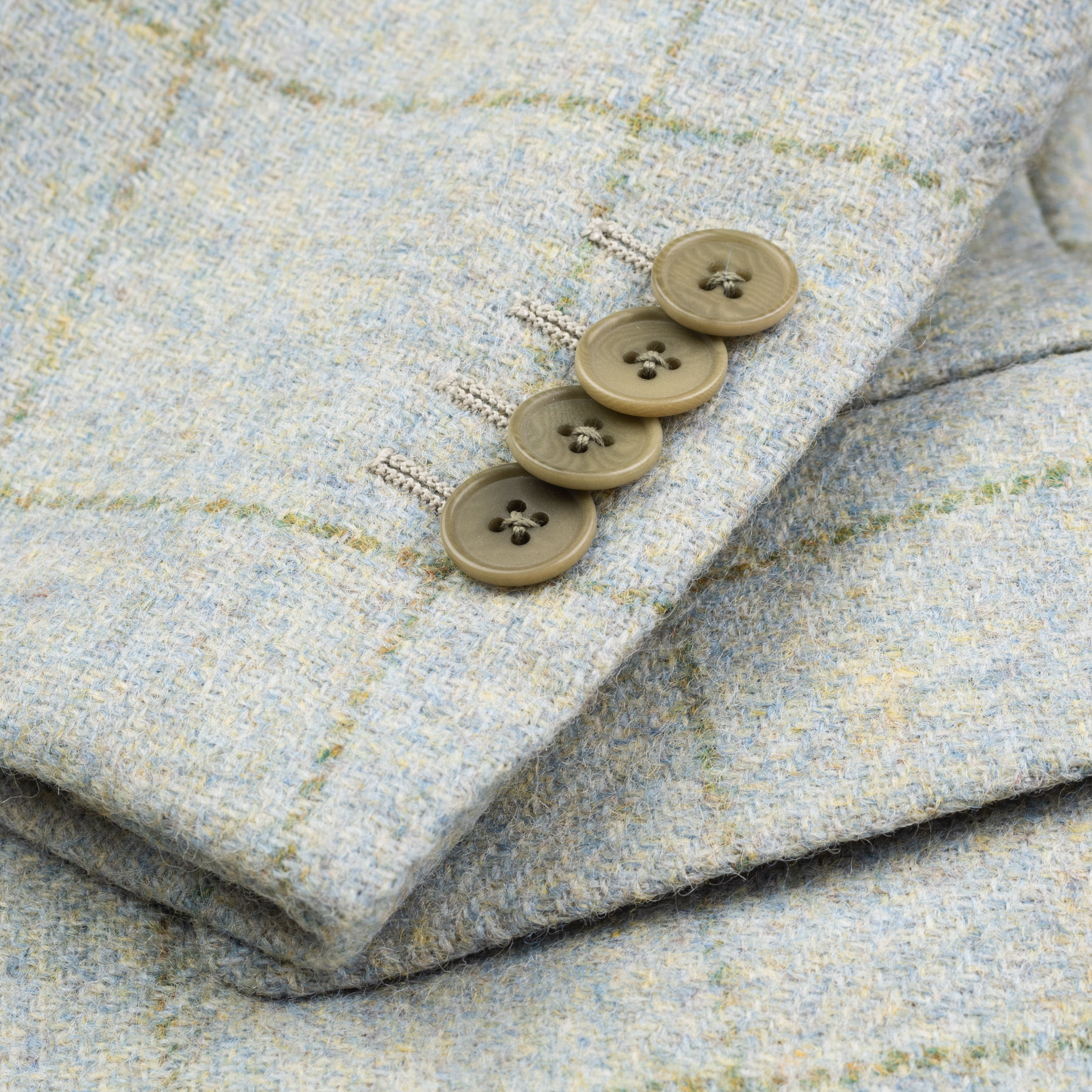CASTANGIA 1850 Mint Windowpane Wool Tweed Sport Coat Jacket EU 46 NEW US 36 CASTANGIA