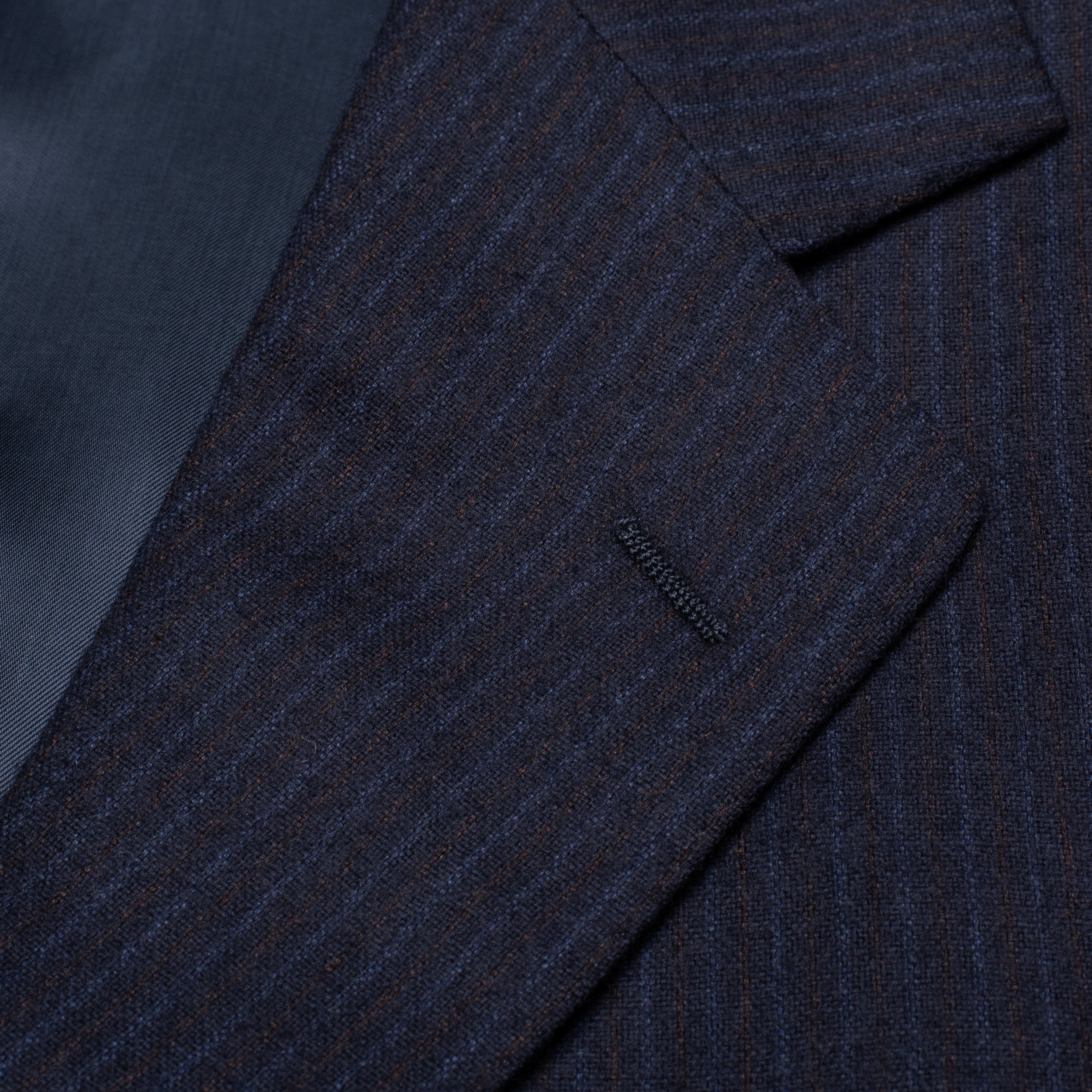 CASTANGIA 1850 Navy Blue Striped Wool Flannel Suit EU 50 NEW US 40 CASTANGIA