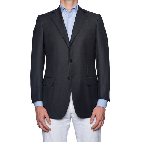 CASTANGIA 1850 for DIEGO DURINI Dark Gray Wool Jacket EU 48 NEW US 38