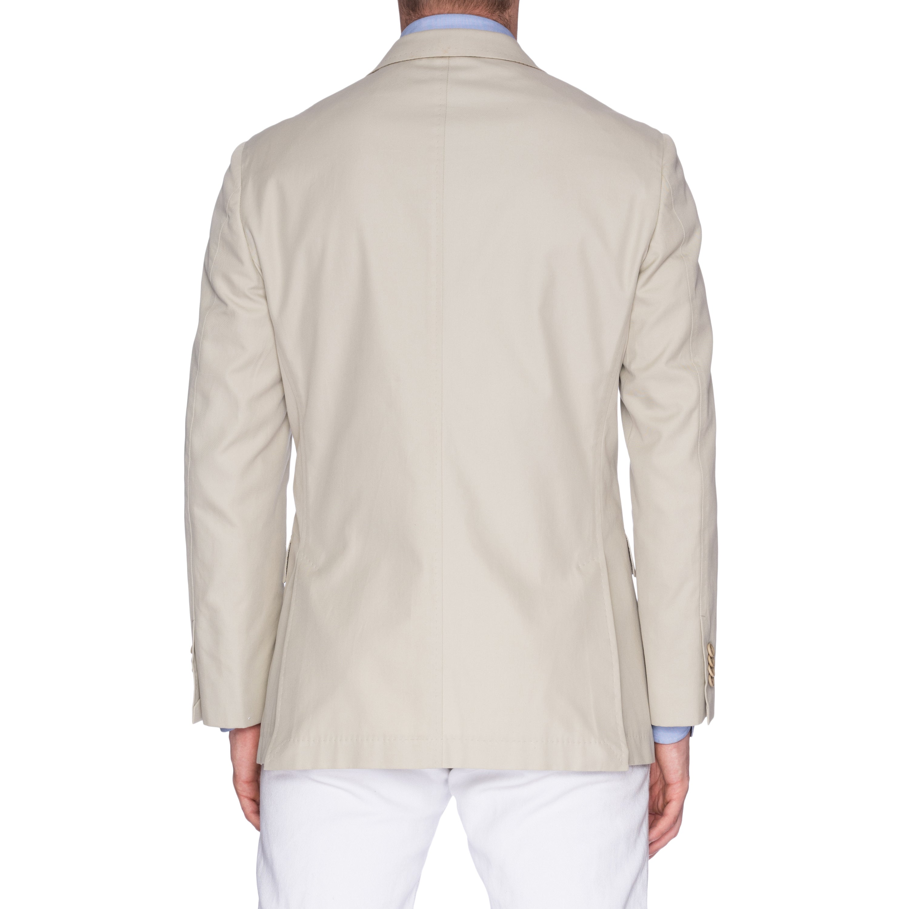 CASTANGIA LEISURE Beige Cotton Twill Unlined Jacket EU 50 NEW US 40 CASTANGIA