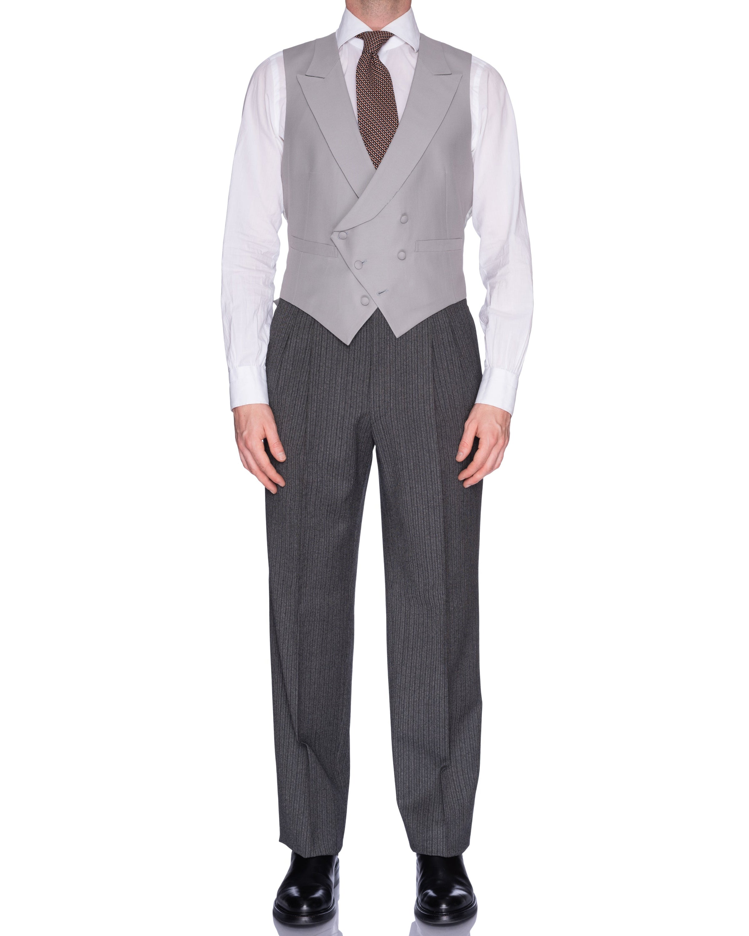 CASTANGIA Leisure 1850 Wool Super 130's Full 3 Piece Morning Suit 50 NEW US 40 CASTANGIA