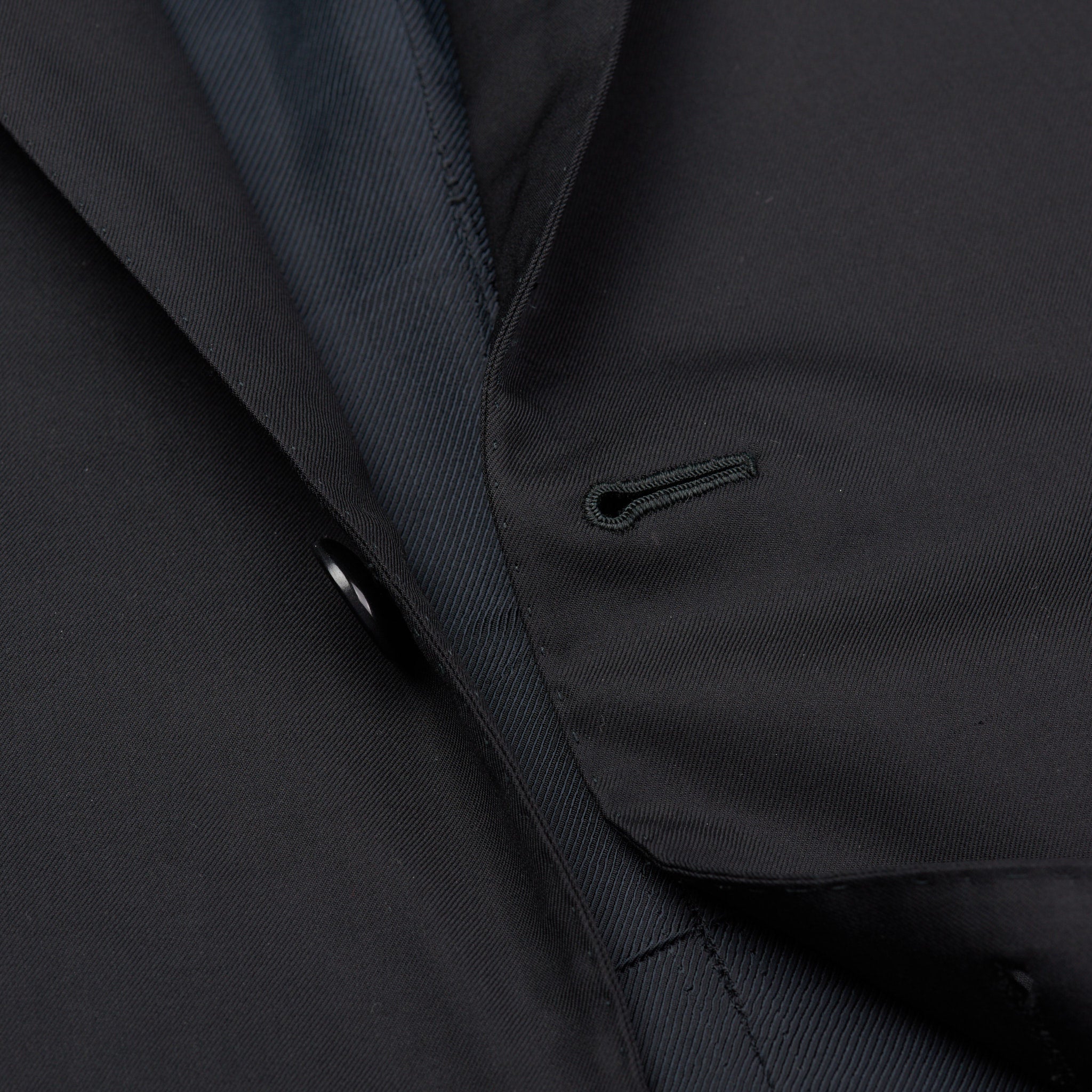 CESARE ATTOLINI Napoli Handmade Black Wool Super 160’s Jacket EU 52 US 42 CESARE ATTOLINI
