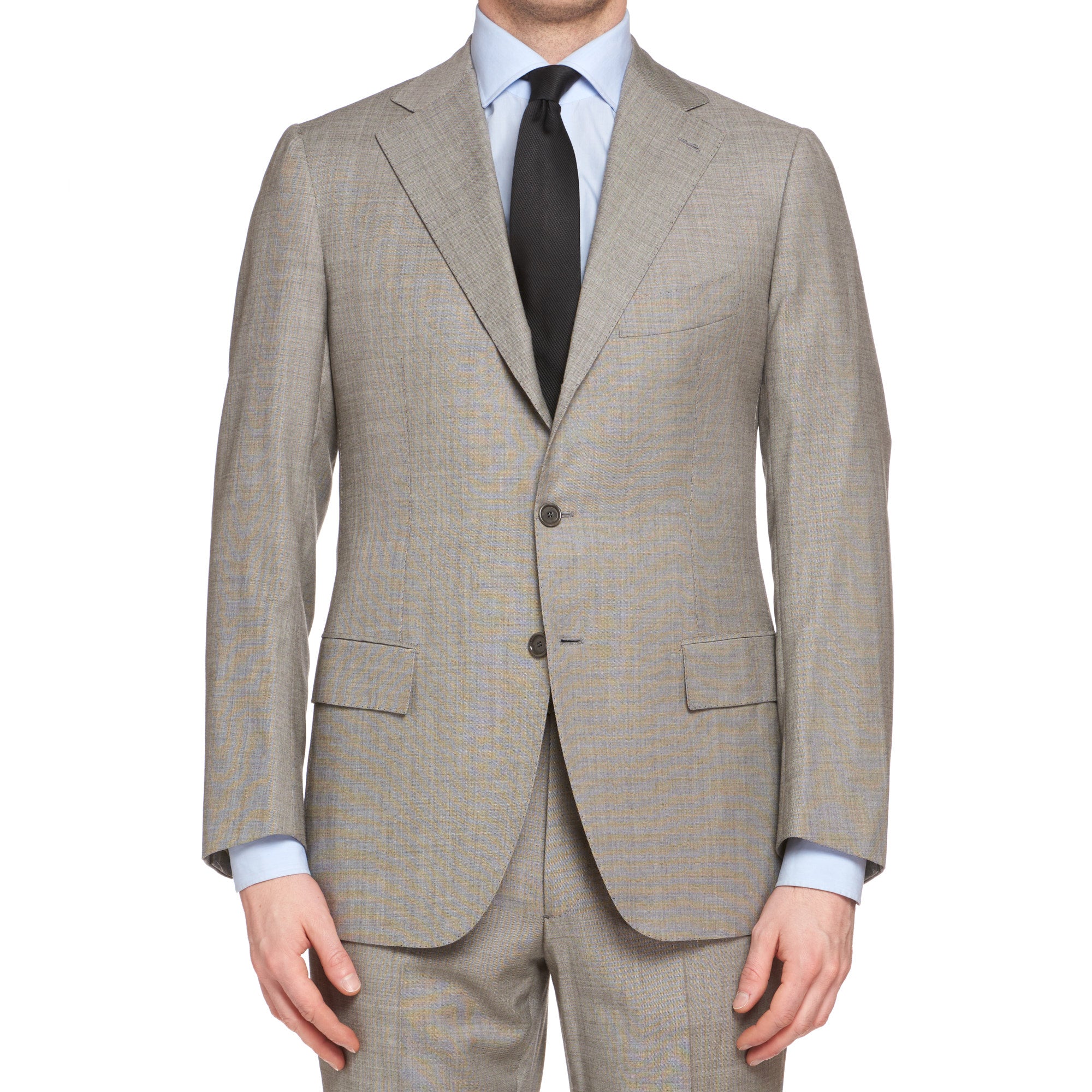 CESARE ATTOLINI Napoli Handmade Gray Wool Super 150's Suit EU 50 NEW US 40 CESARE ATTOLINI