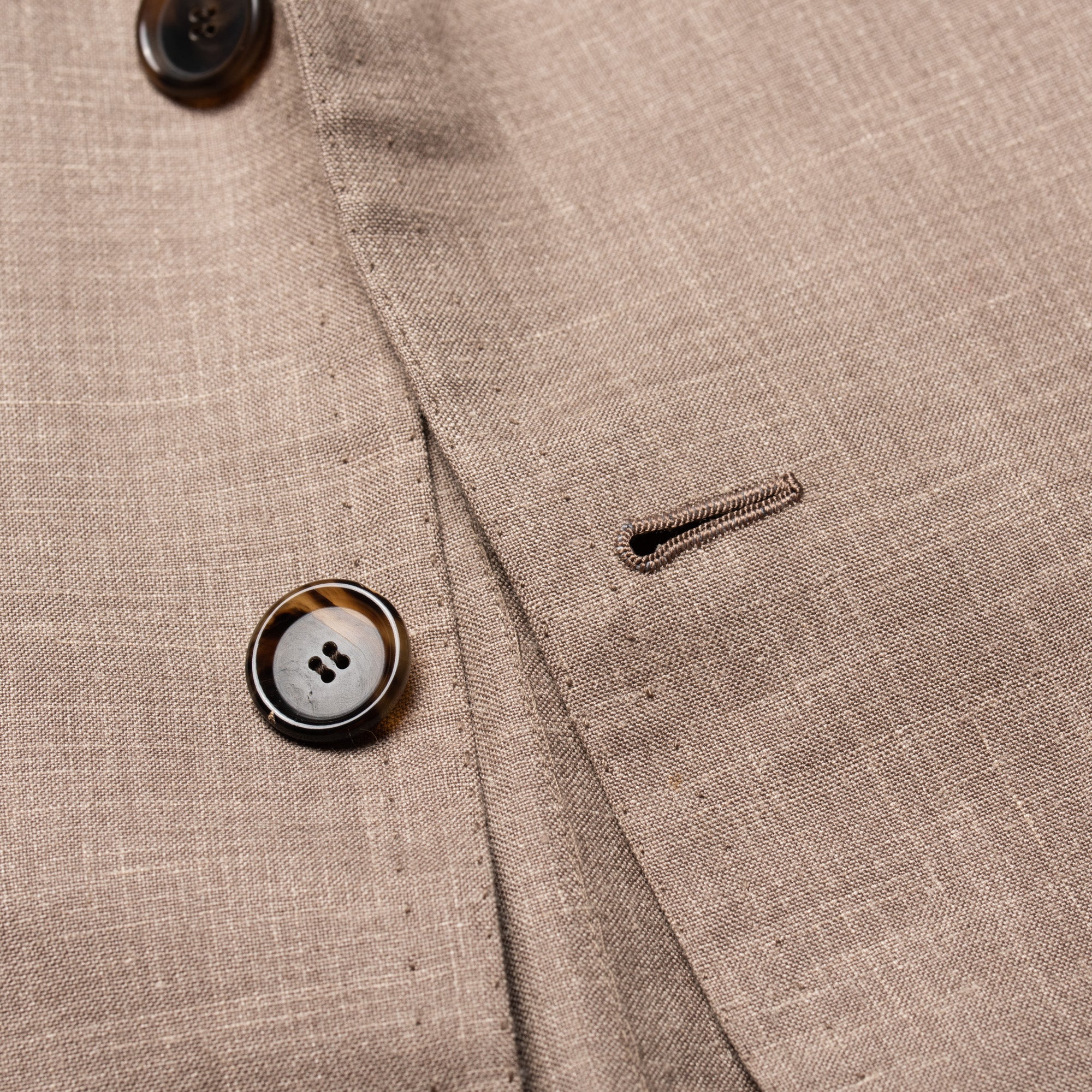 CESARE ATTOLINI for M.BARDELLI Gray Wool-Silk-Linen Jacket EU 50 NEW US 40