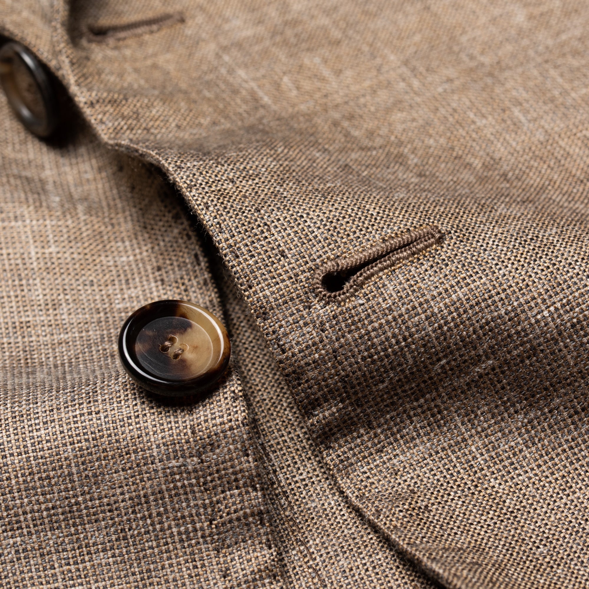 CESARE ATTOLINI for M.BARDELLI Khaki Cashmere-Silk-Cotton Jacket EU 50 NEW US 40