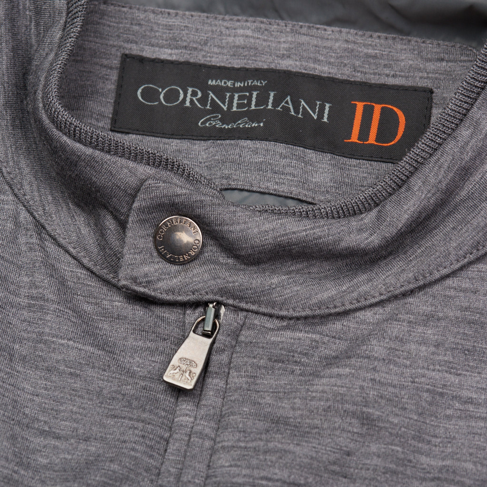 CORNELIANI ID Gray Virgin Wool Vest EU 50 NEW US M Foldaway Pocket CORNELIANI