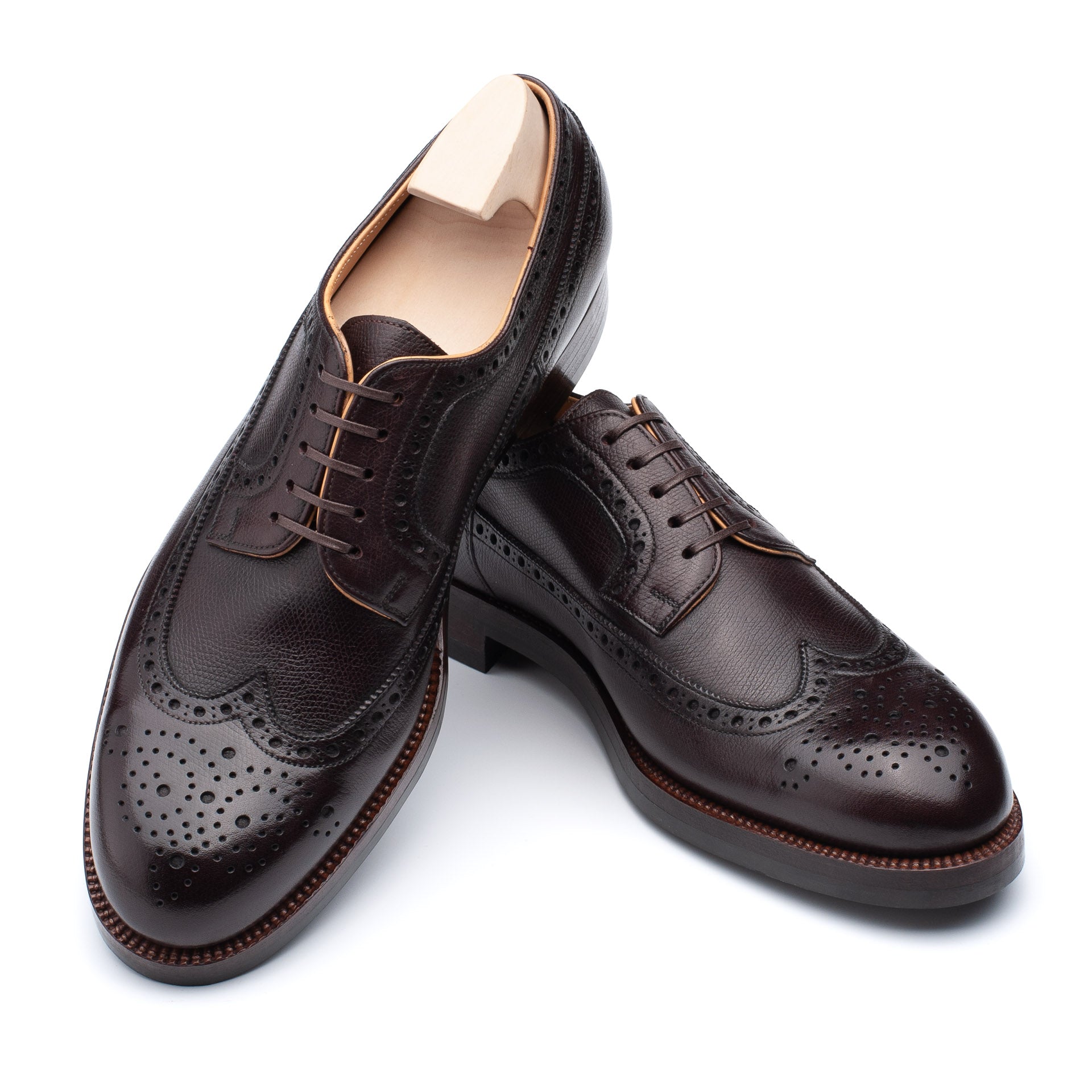 PASSUS SHOES Handmade "Robert"  Longwing "Russia Calf" Derby Shoes 11 44