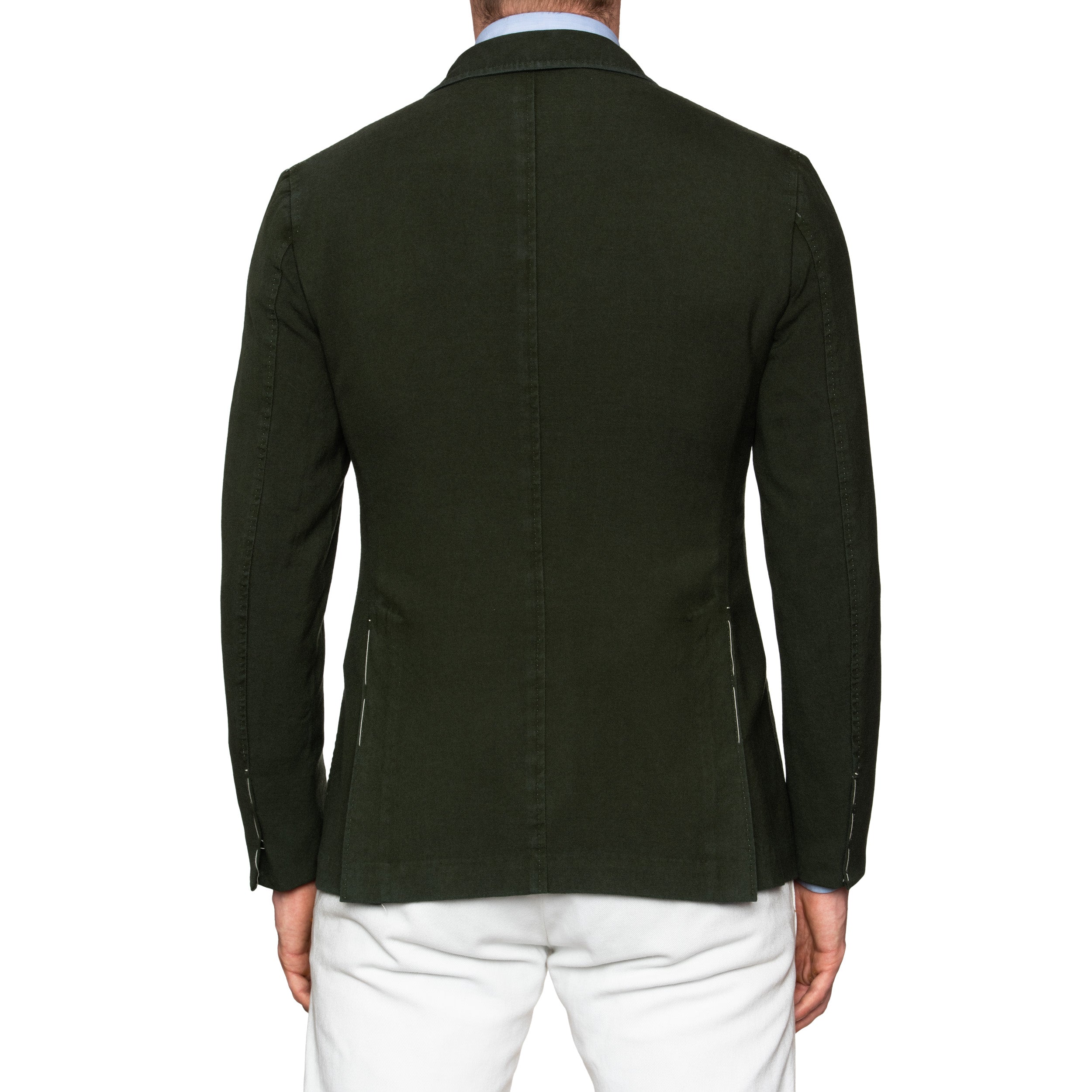 Sartoria PARTENOPEA Hand Made Green Wool Garment Dyed Blazer Jacket 50 NEW 40 SARTORIA PARTENOPEA