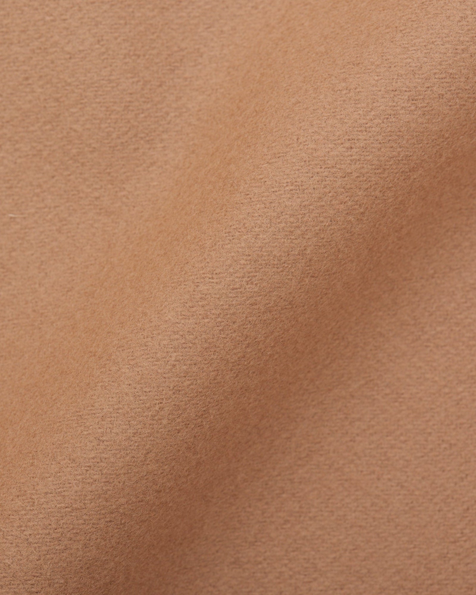 DAVID BROWN Wool Flannel Peak Lapel Camel Color Coat NEW DAVID BROWN