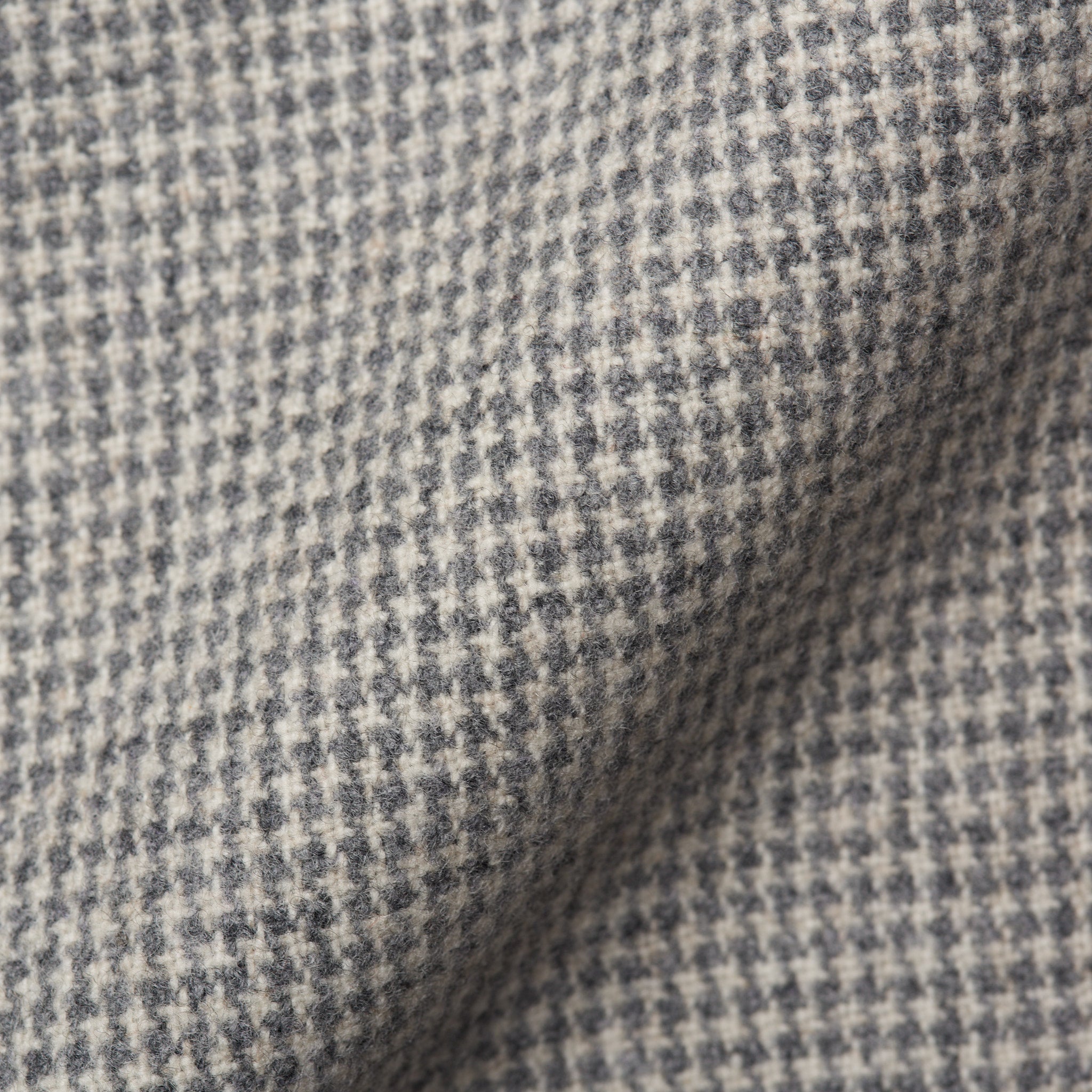 D'AVENZA Handmade Gray Houndstooth Wool-Cashmere Coat EU 50 NEW US 40 D'AVENZA