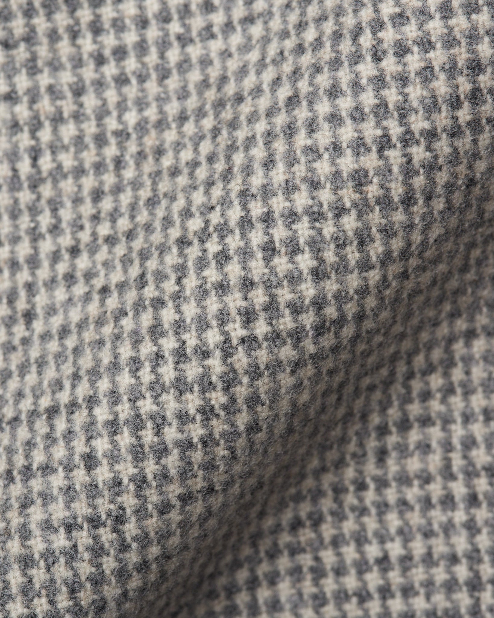 D'AVENZA Handmade Gray Houndstooth Wool-Cashmere Coat EU 50 NEW US 40 D'AVENZA