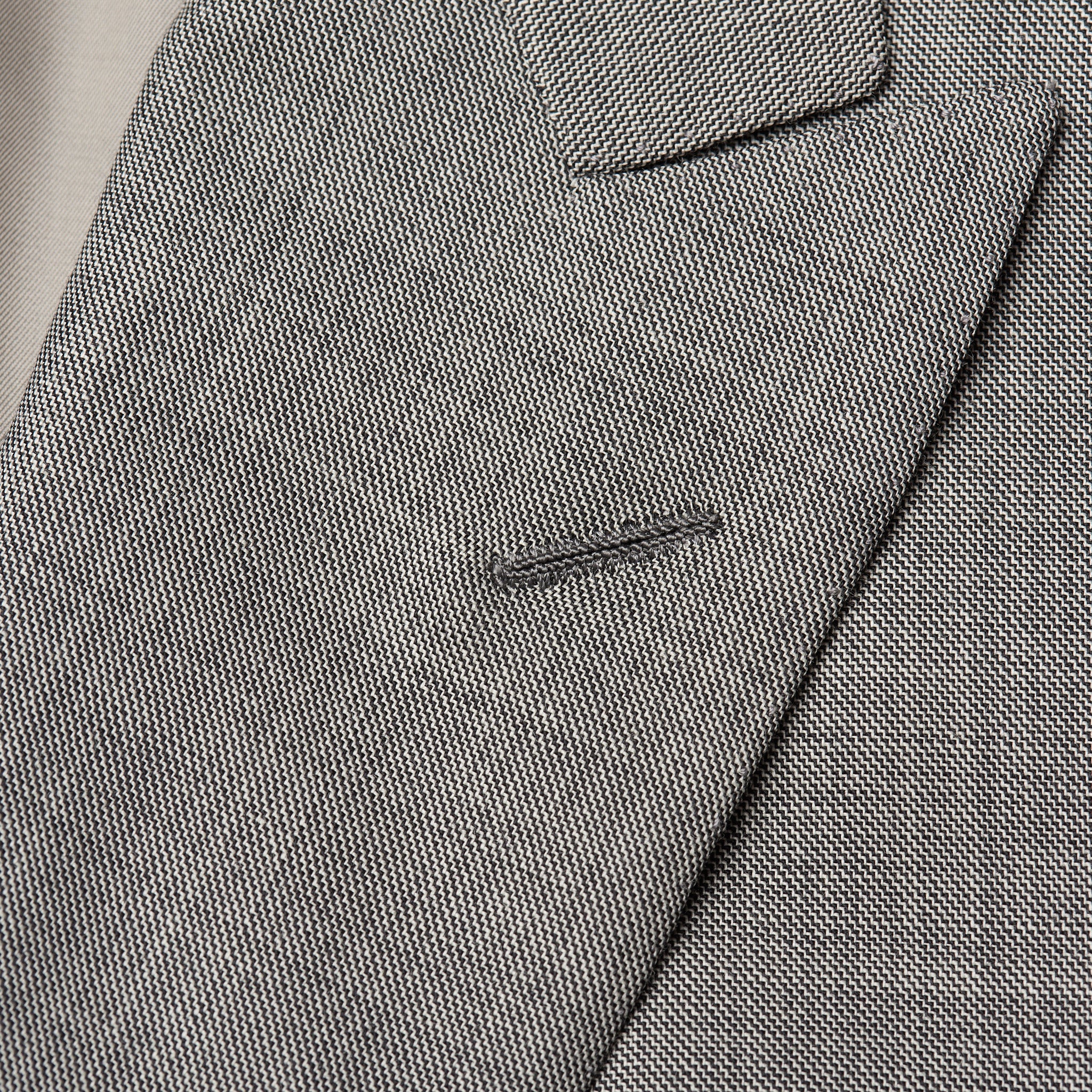 D'AVENZA Handmade Gray Wool Double Breasted Suit EU 52 NEW US 42 D'AVENZA