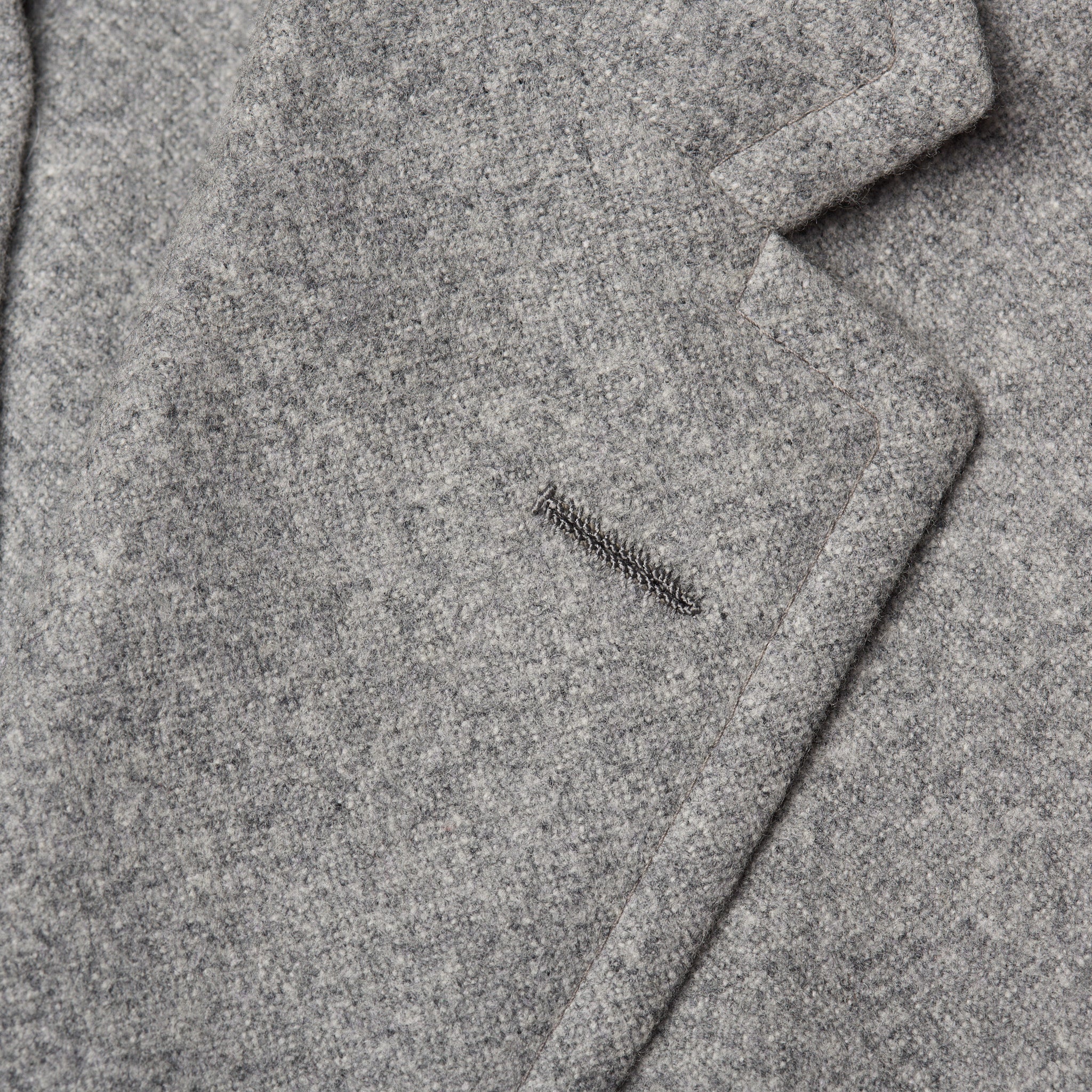 D'AVENZA Roma Handmade Gray Wool-Cashmere Unlined Flannel Suit 50 NEW US 40 D'AVENZA