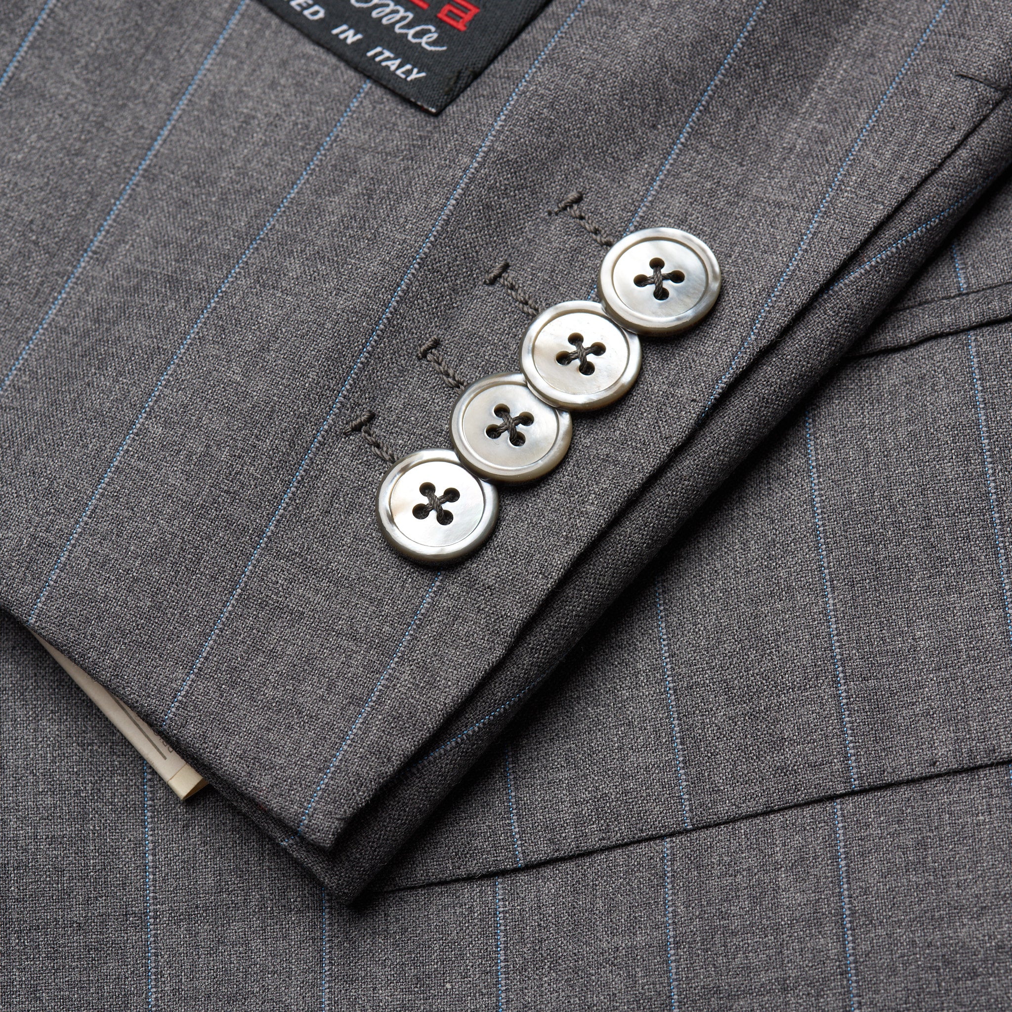 D'AVENZA Roma Handmade Gray Wool Super 120's DB Suit EU 52 NEW US 42 D'AVENZA