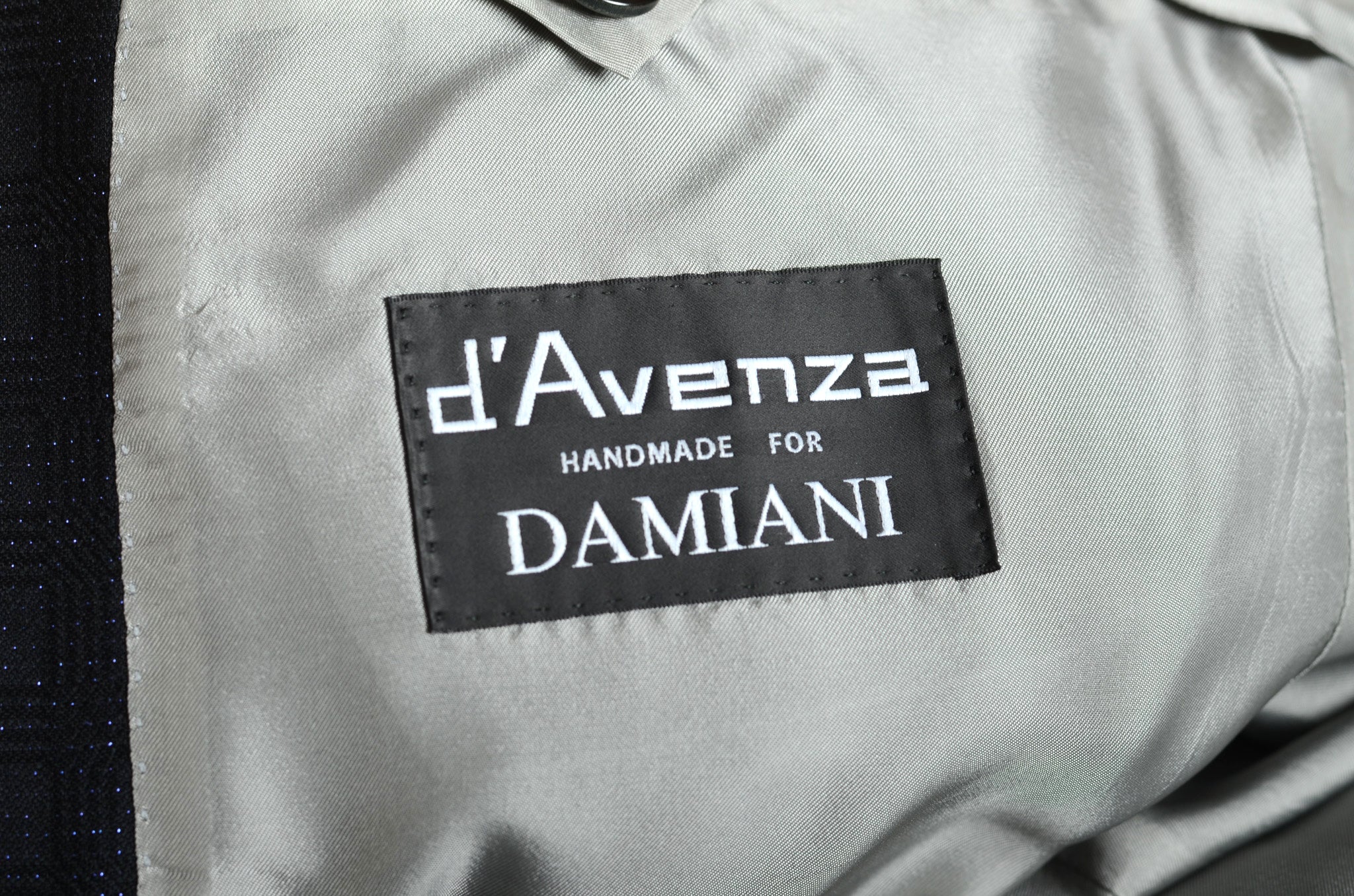 D'AVENZA for Damiani Black Wool Peak Lapel Dinner Formal Jacket EU 52 NEW US 42 D'AVENZA