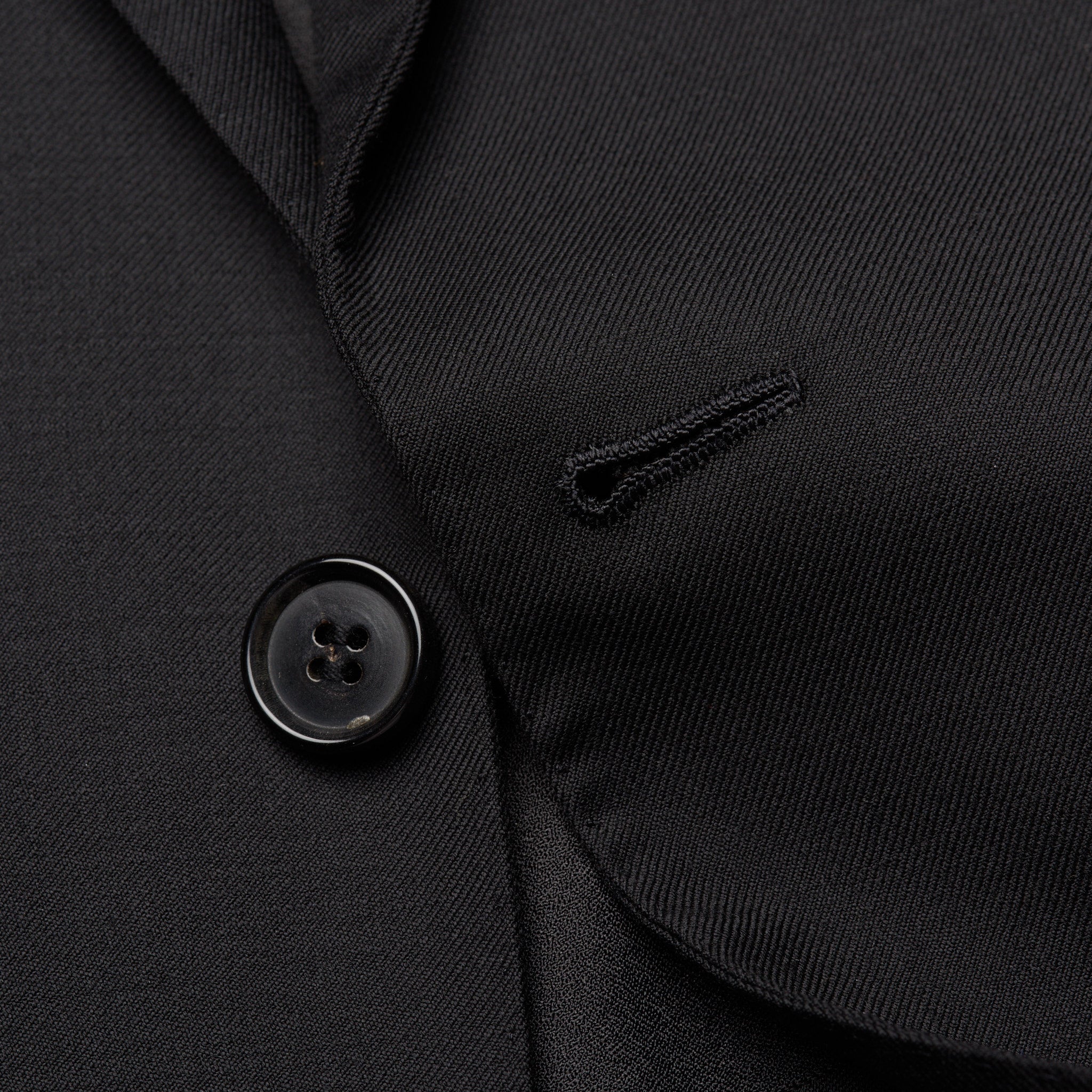 D'AVENZA for FERU Handmade Black Wool Elegant Suit EU 50 NEW US 40