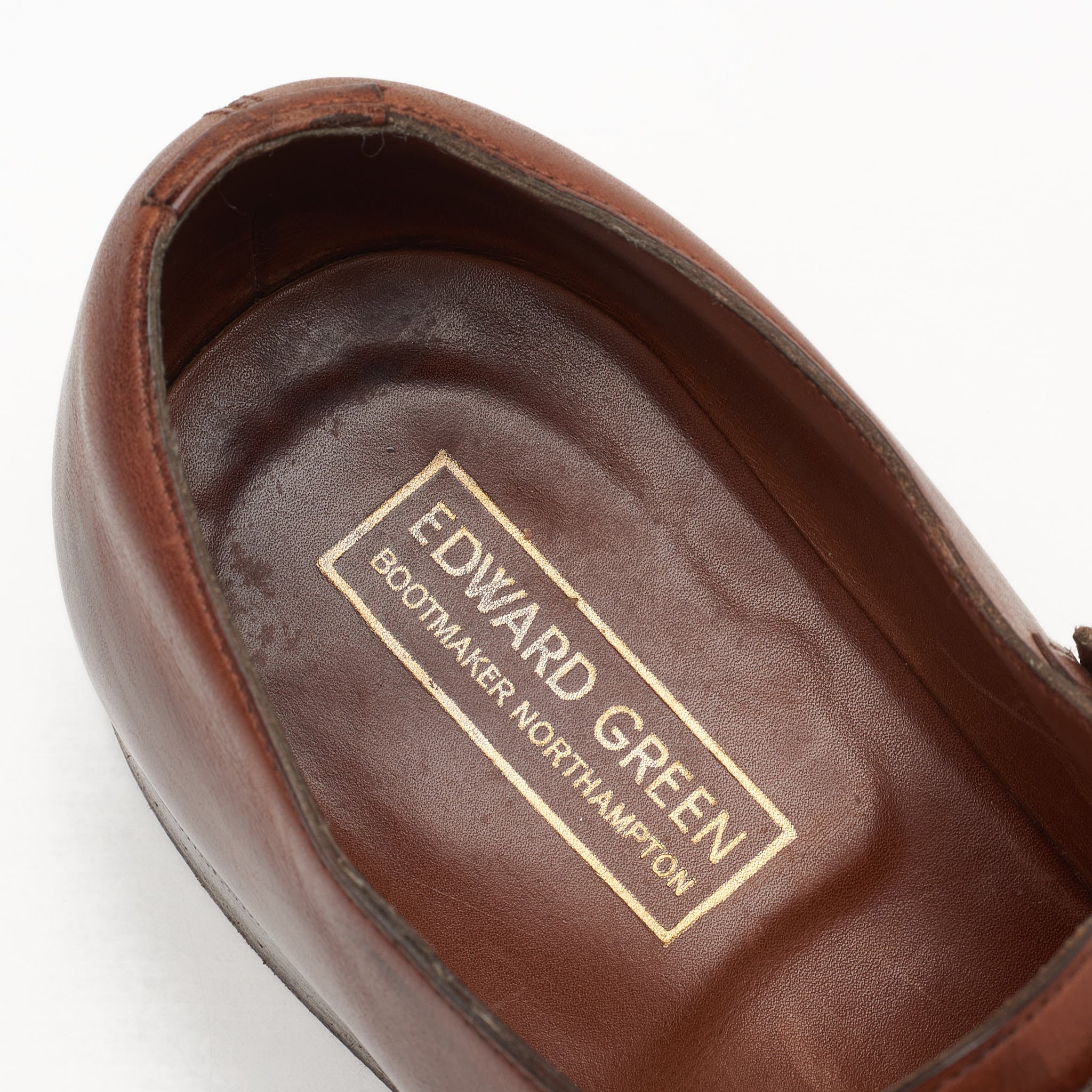 EDWARD GREEN Last 82 "Fulham" Brown Norwegian Double Monk Shoes 6.5 US 7-7.5 EDWARD GREEN