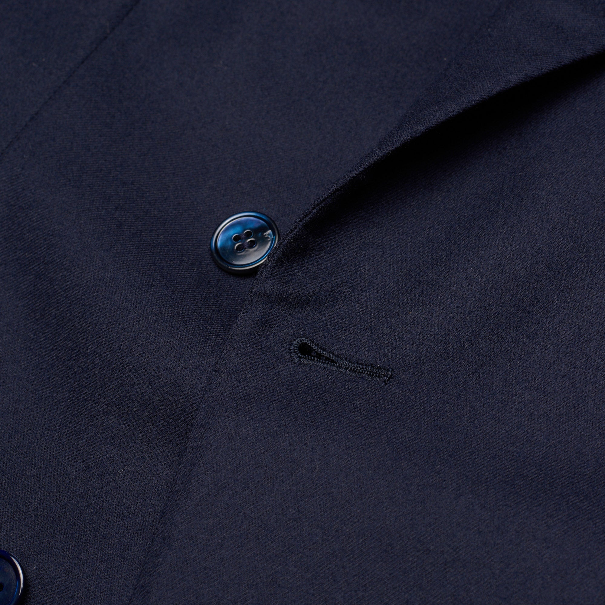 FALLAN & HARVEY LTD. Savile Row Bespoke Blazer Blue Wool DB Jacket US 42 FALLAN & HARVEY LTD.