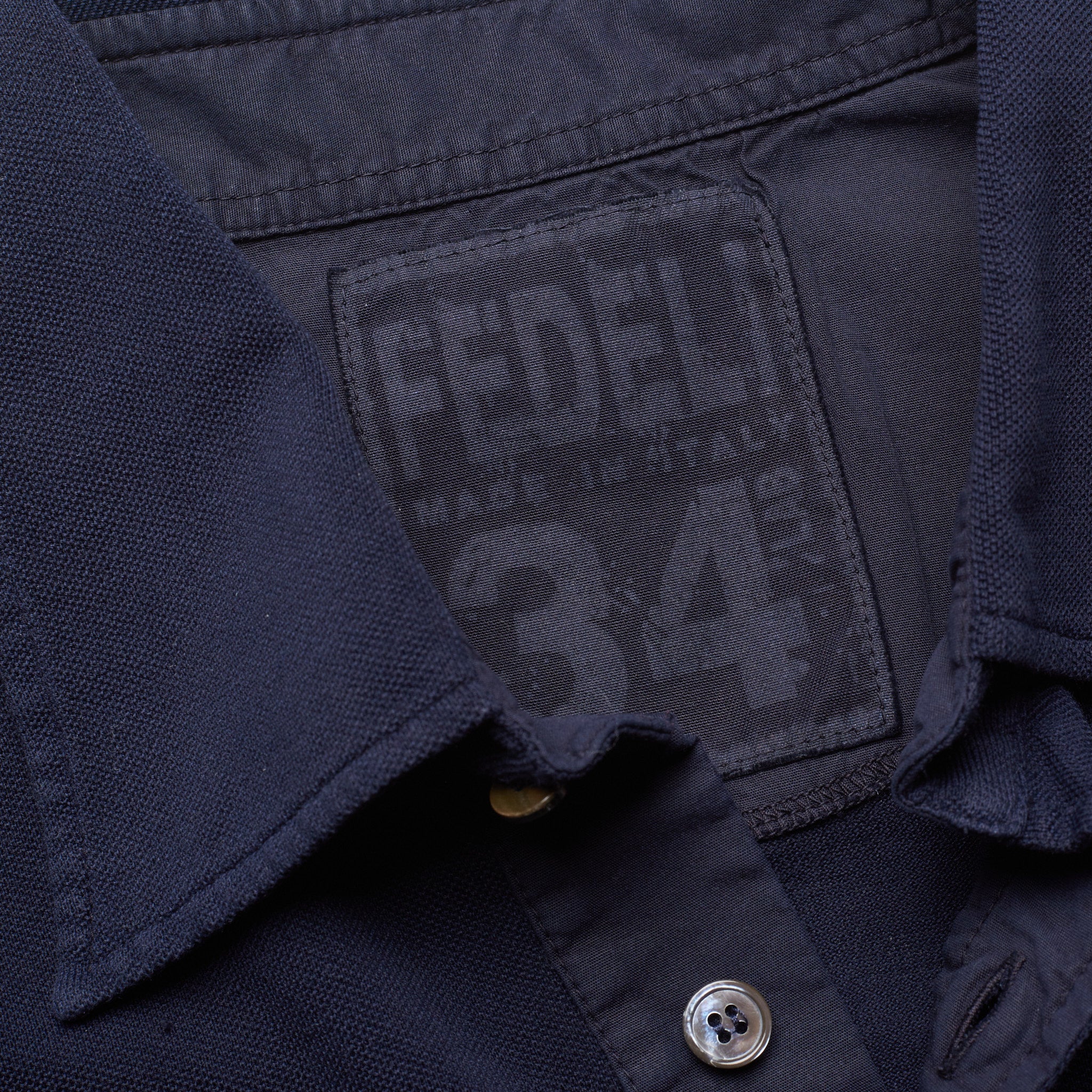 FEDELI 34 LAB Blue Cotton Pique Frosted Polo Shirt EU 46 NEW US XS FEDELI