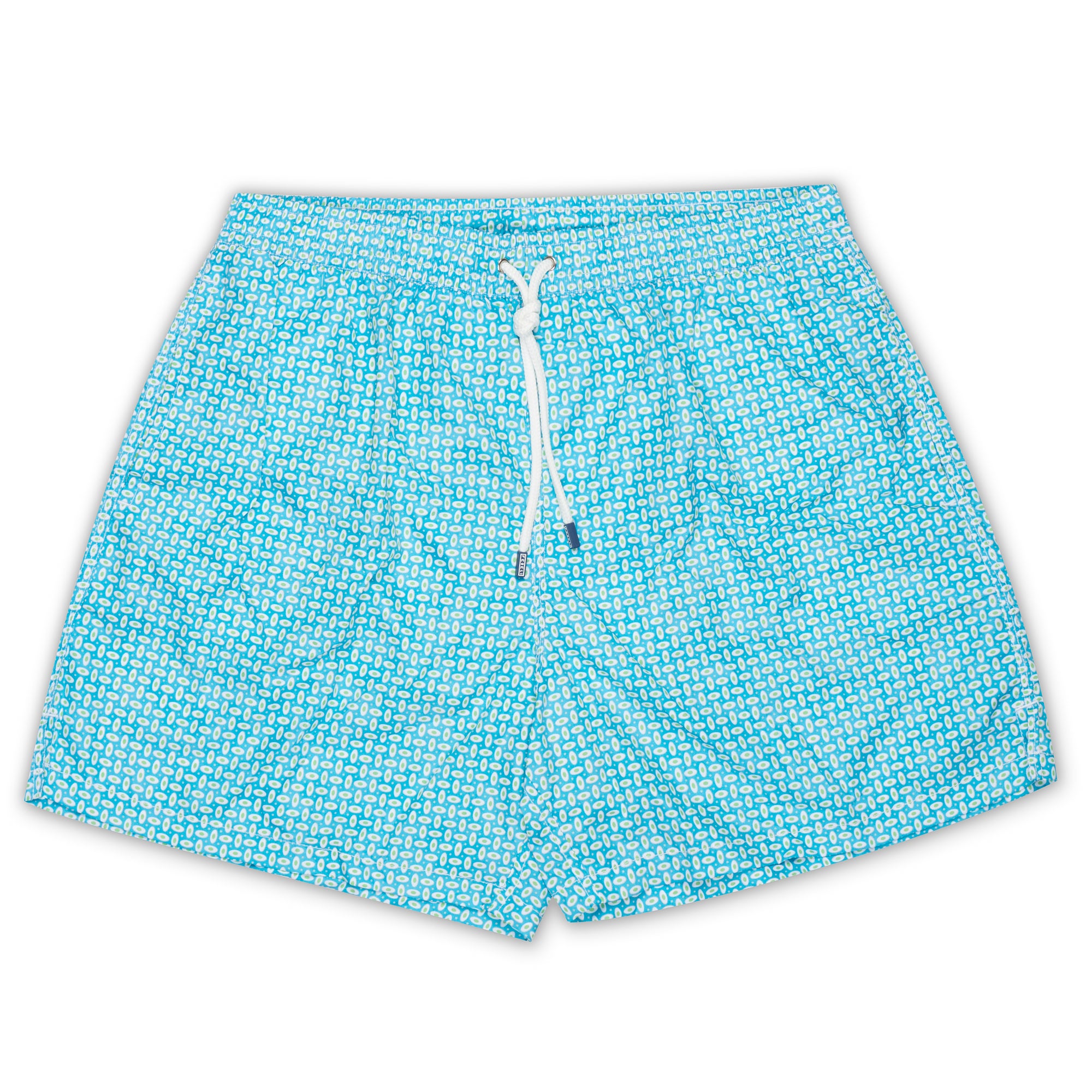 FEDELI Blue Geometric Printed Madeira Airstop Swim Shorts Trunks NEW 2XL FEDELI