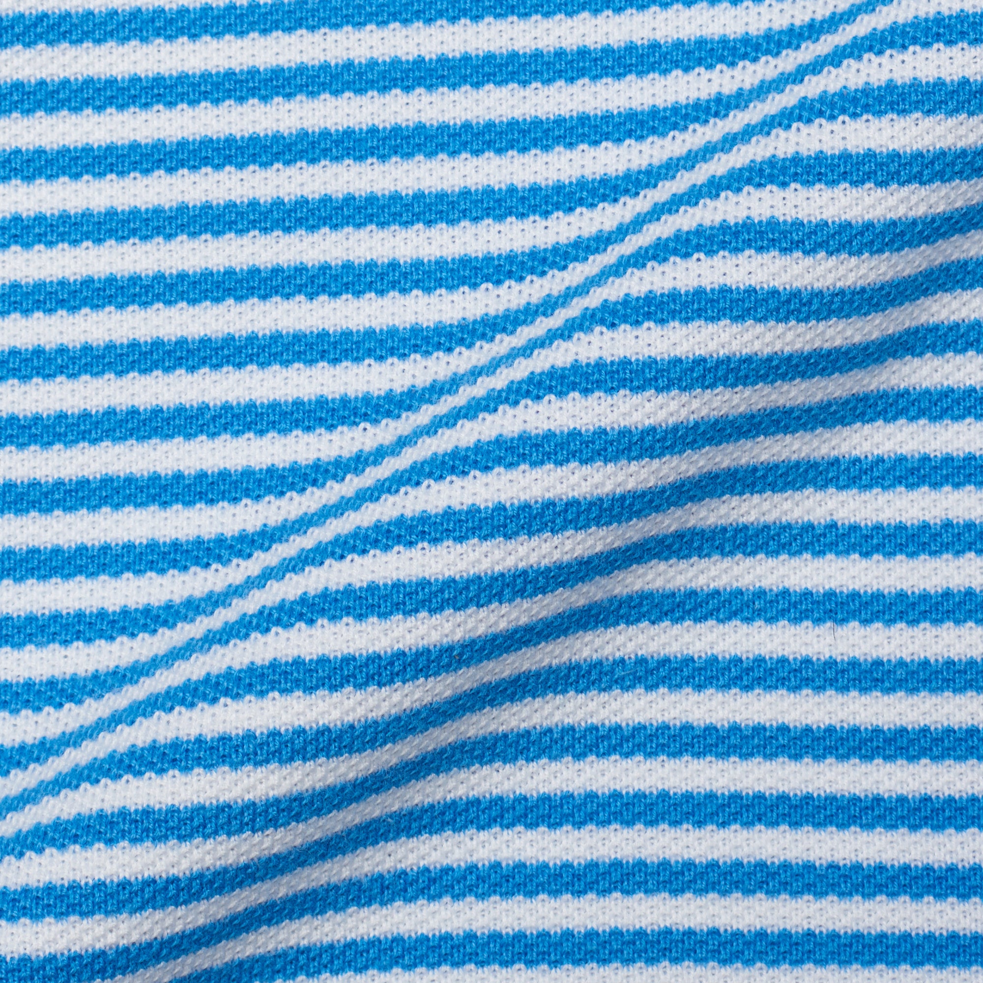 FEDELI Blue Striped Cotton Light Pique Long Sleeve Polo Shirt EU 58 NEW US 3XL