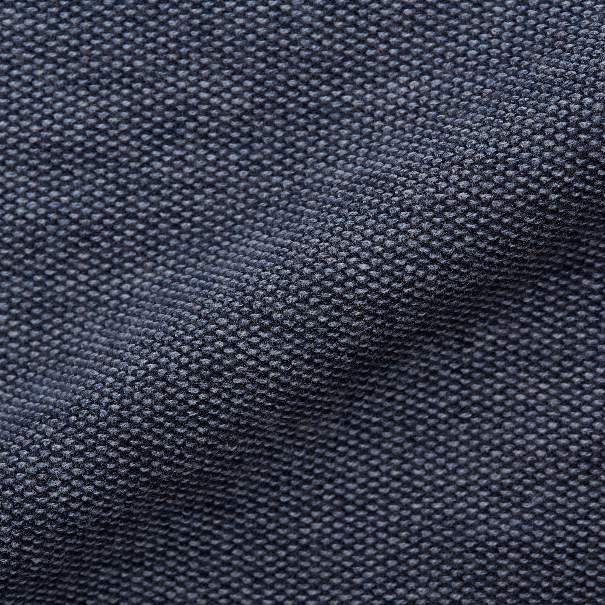 FEDELI Gray Birdseye Wool High Zip Neck Sweater EU 50 NEW US M