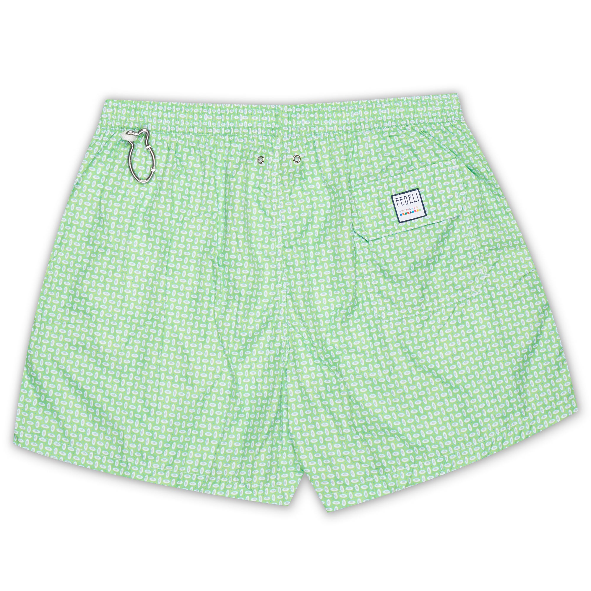 FEDELI Green Geometric Printed Madeira Airstop Swim Shorts Trunks NEW 2XL FEDELI