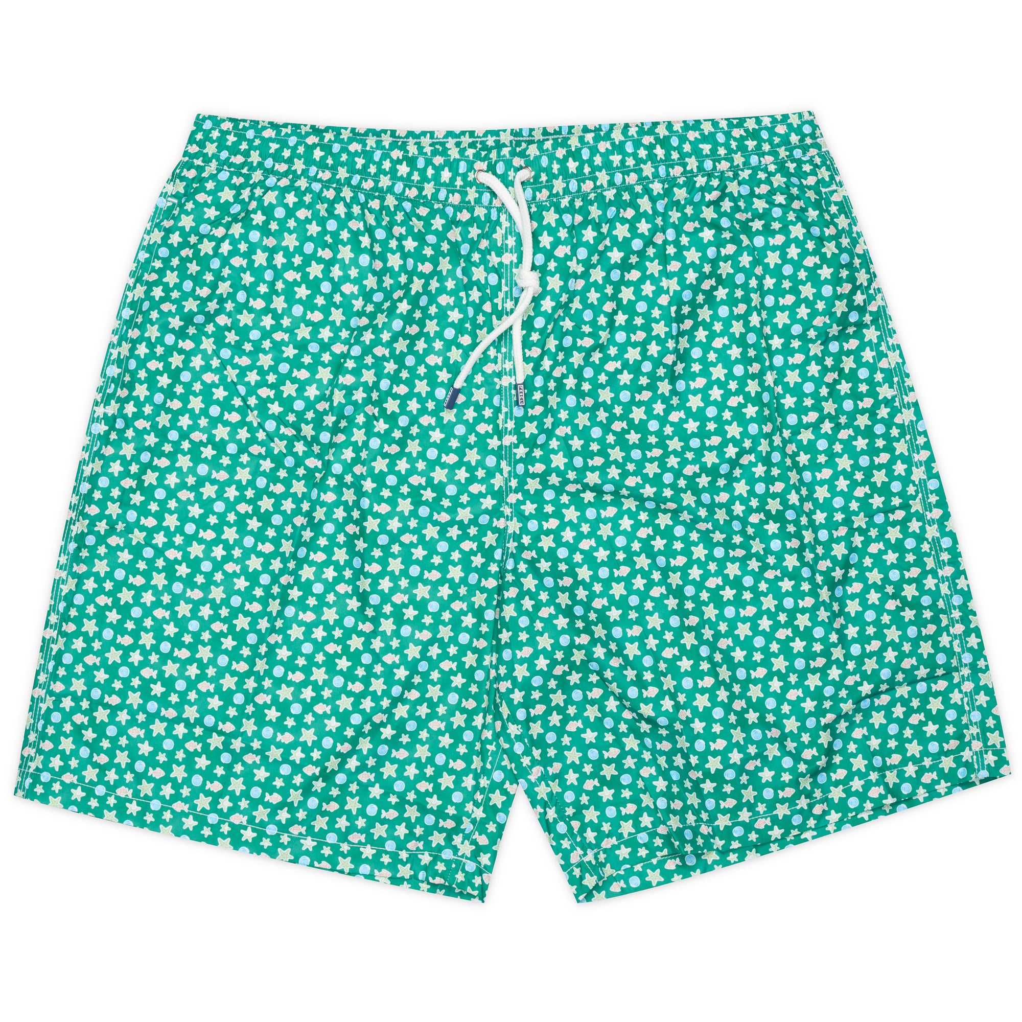 FEDELI Green Sea Animal Print Positano Airstop Swim Shorts Trunks 40/41 NEW XXXL FEDELI
