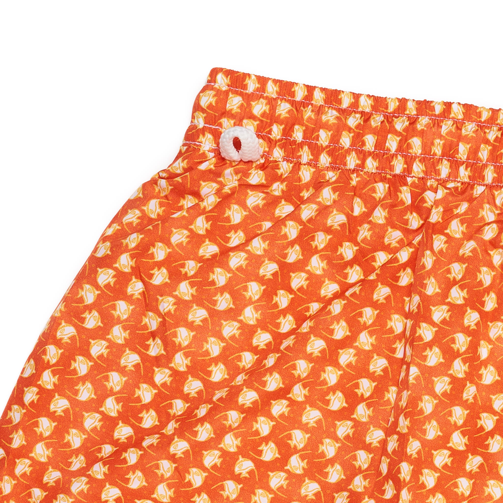 FEDELI Italy Orange Fish Printed Madeira Airstop Swim Shorts Trunks NEW 2XL FEDELI
