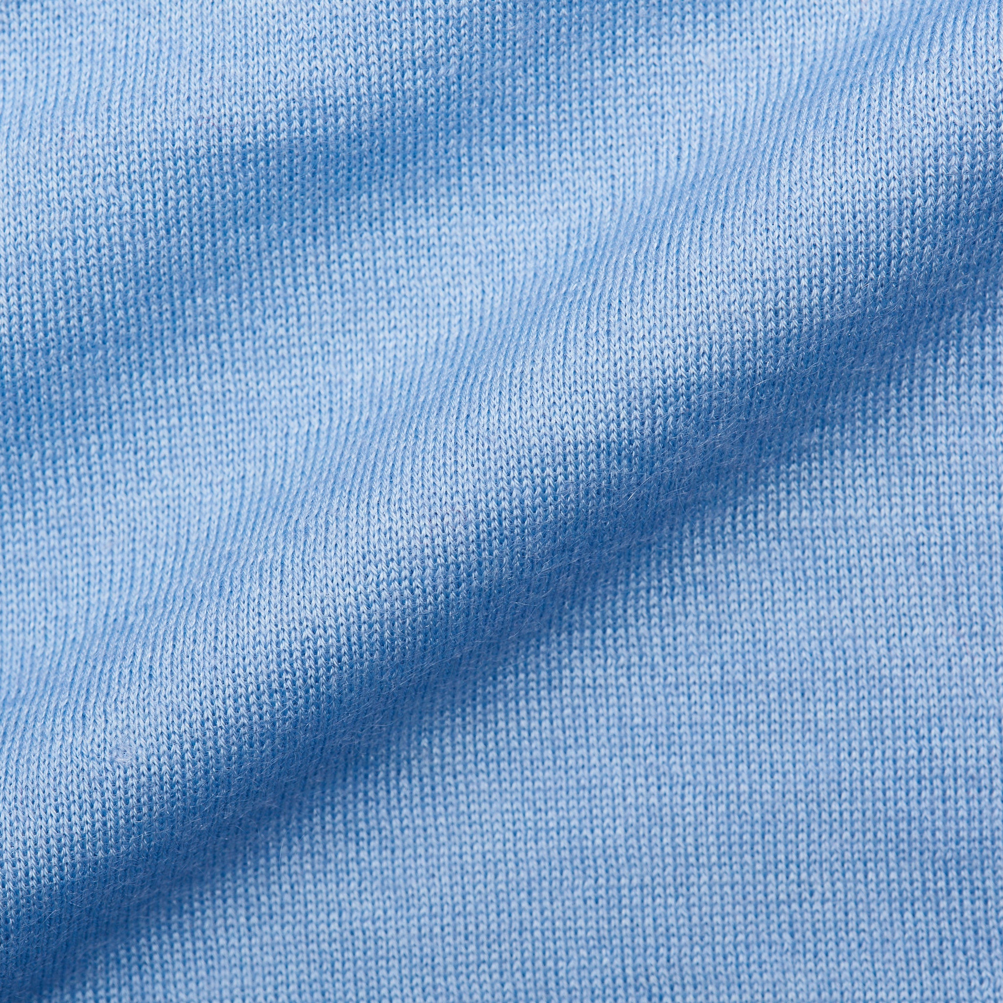 FEDELI Millionaire Blue Super Cashmere-Silk Crewneck Sweater 44 NEW US XXS FEDELI