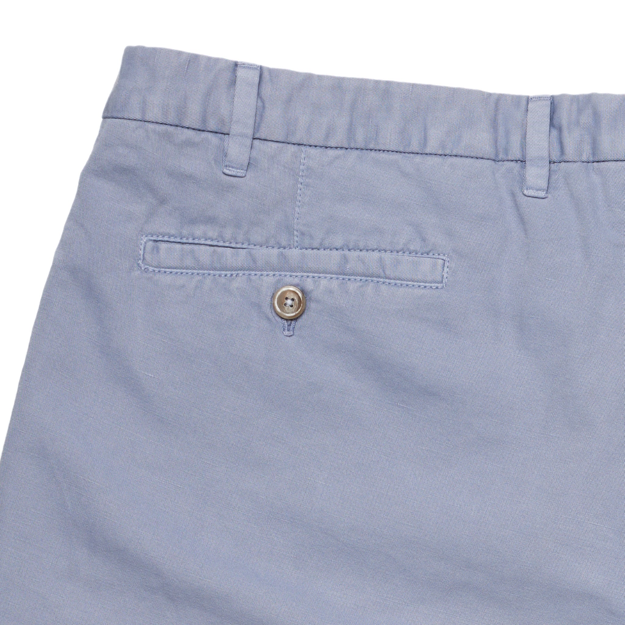 FEDELI Pale Blue Cotton-Linen Casual Bermuda Shorts EU 56 NEW US 40 FEDELI