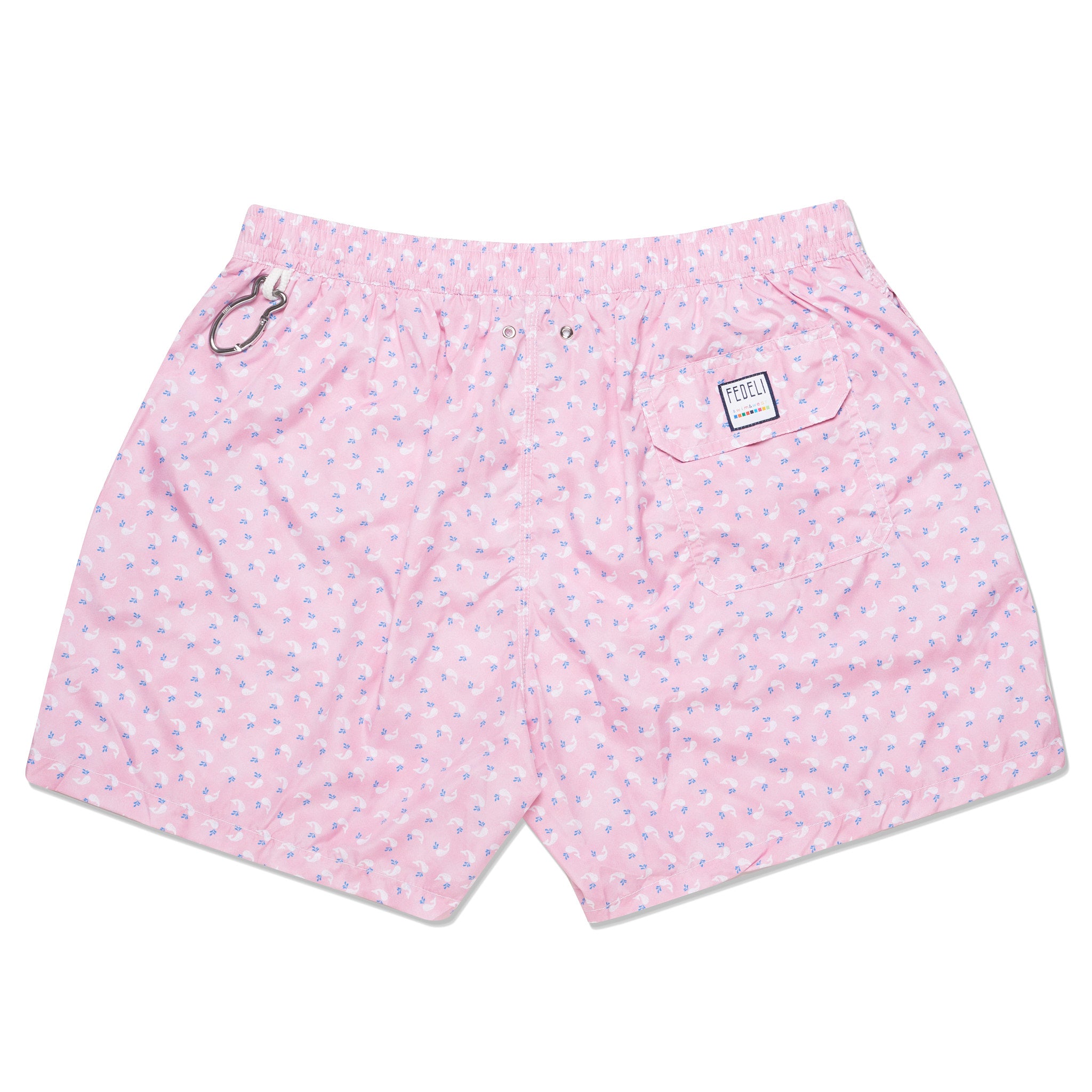FEDELI Pink Whale Printed Madeira Airstop Swim Shorts Trunks NEW Size 3XL FEDELI