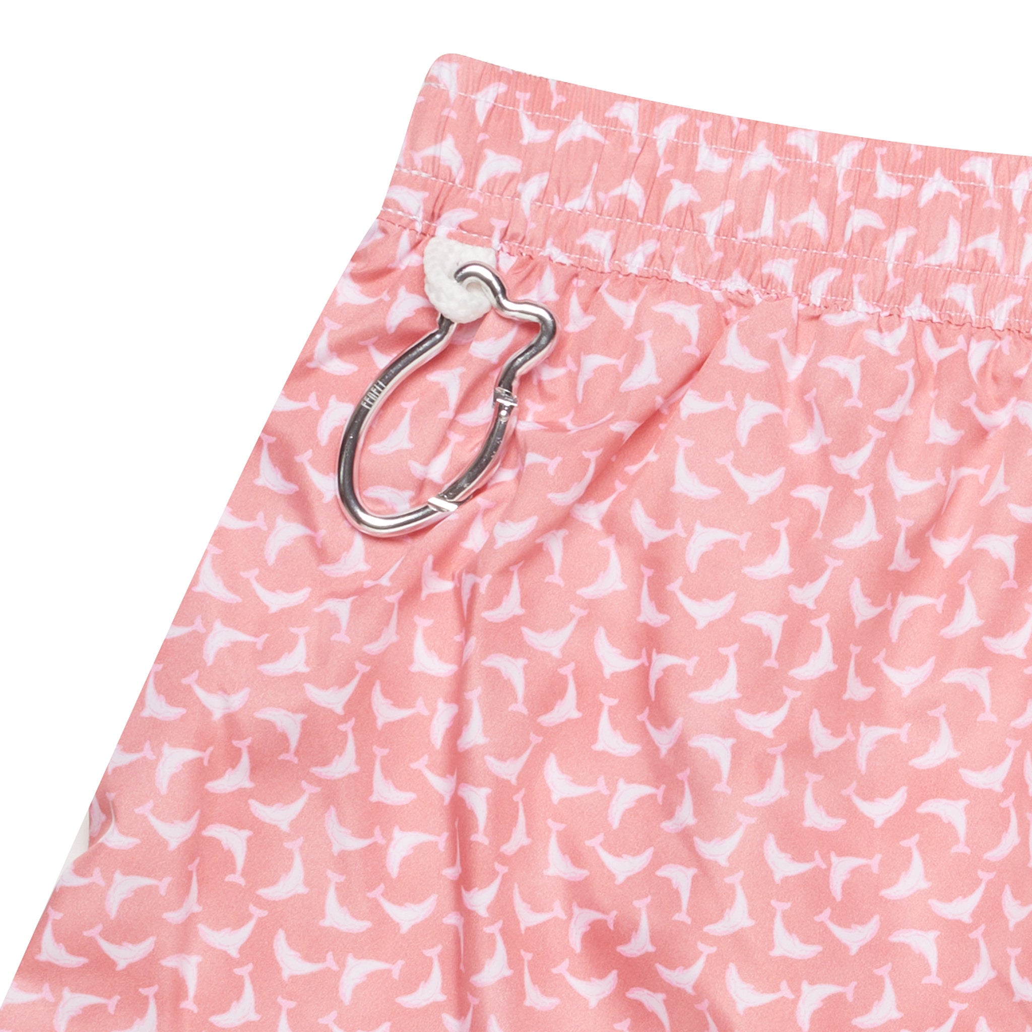 FEDELI Salmon Dolphins Printed Madeira Airstop Swim Shorts Trunks NEW Size 2XL