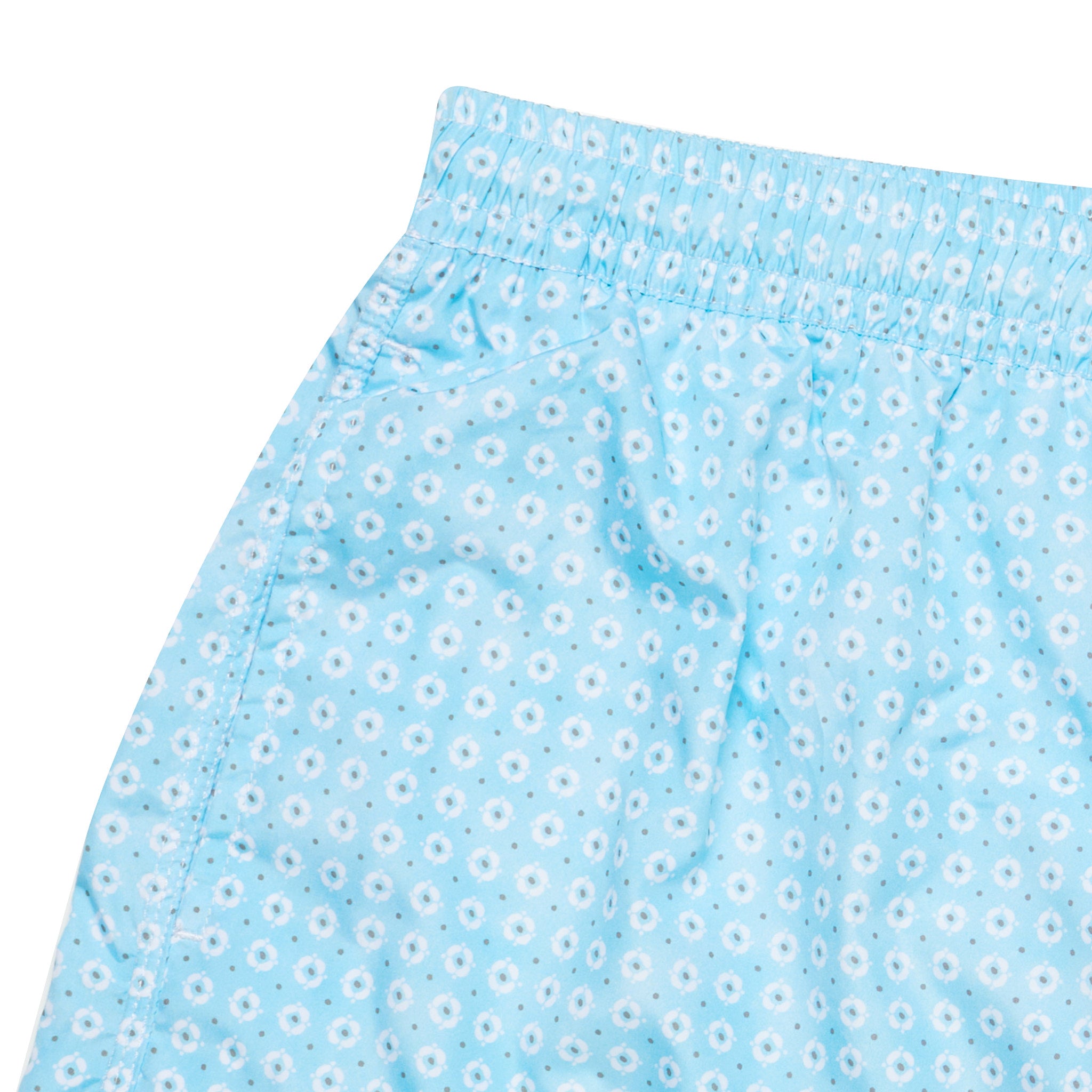 FEDELI Sky Blue Floral Dot Printed Madeira Airstop Swim Shorts Trunks NEW 2XL FEDELI