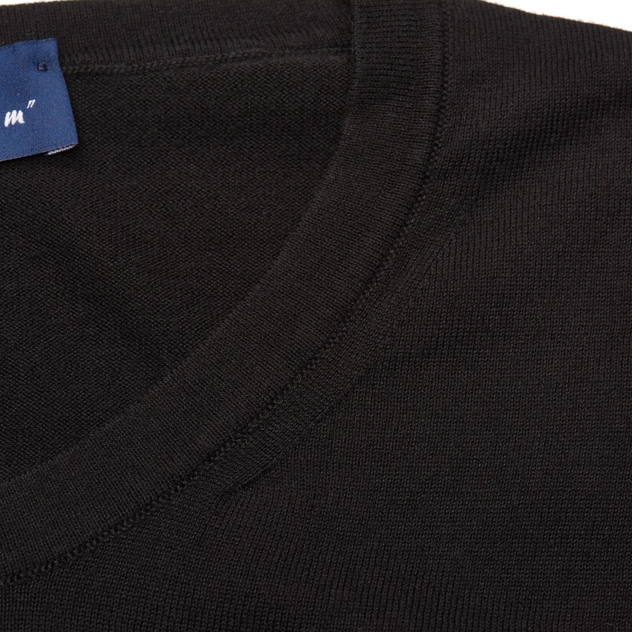 FEDELI Black Supima Cotton Dusty System Long Sleeve T-Shirt 60 NEW 4XL Slim Shor FEDELI