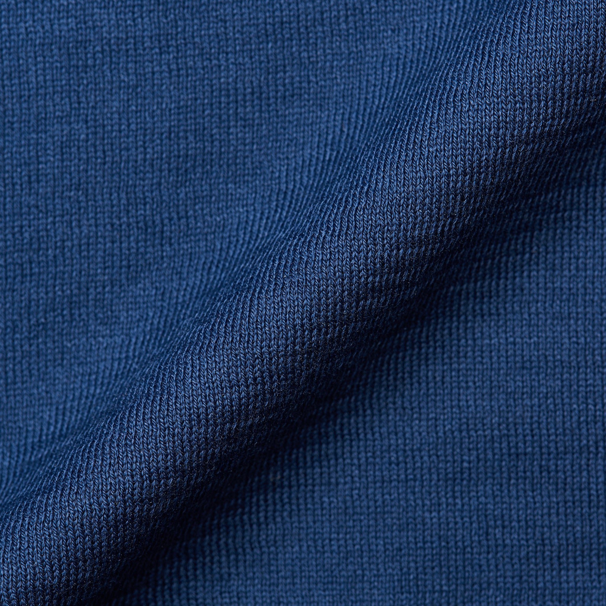 FEDELI Blue Supima Cotton Lightweight Crewneck Sweater NEW FEDELI