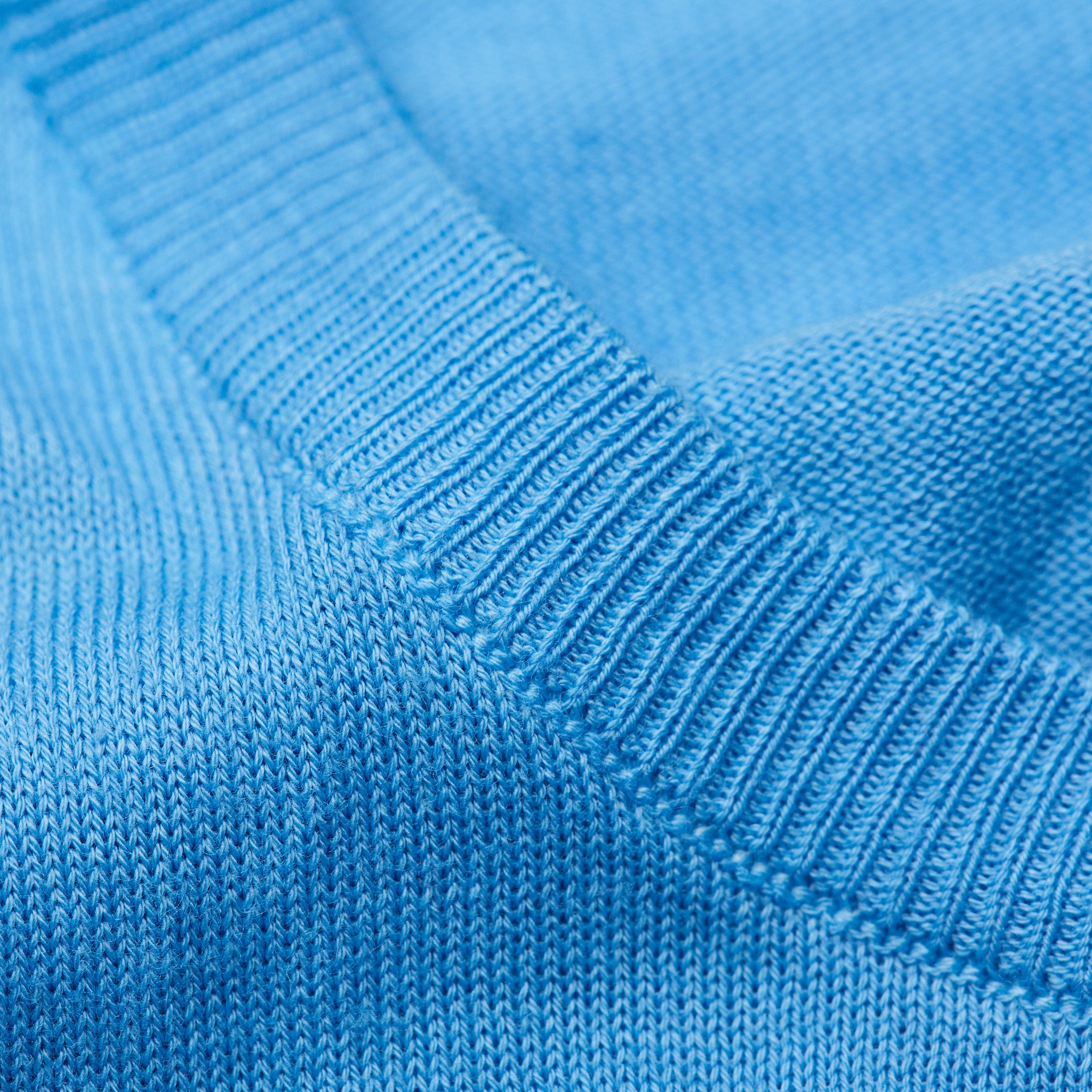 FEDELI Light Blue Supima Cotton Lightweight Crewneck Sweater 50 NEW US M FEDELI