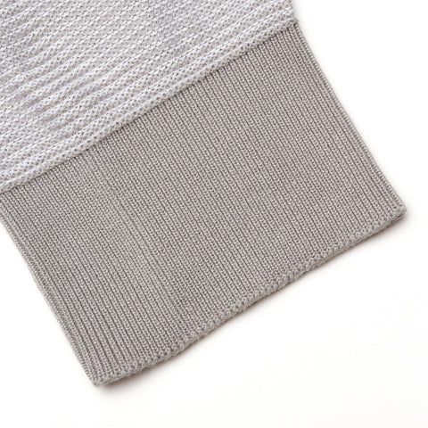 FEDELI Light Gray Knit Cotton Crewneck Sweater EU 52 NEW US L