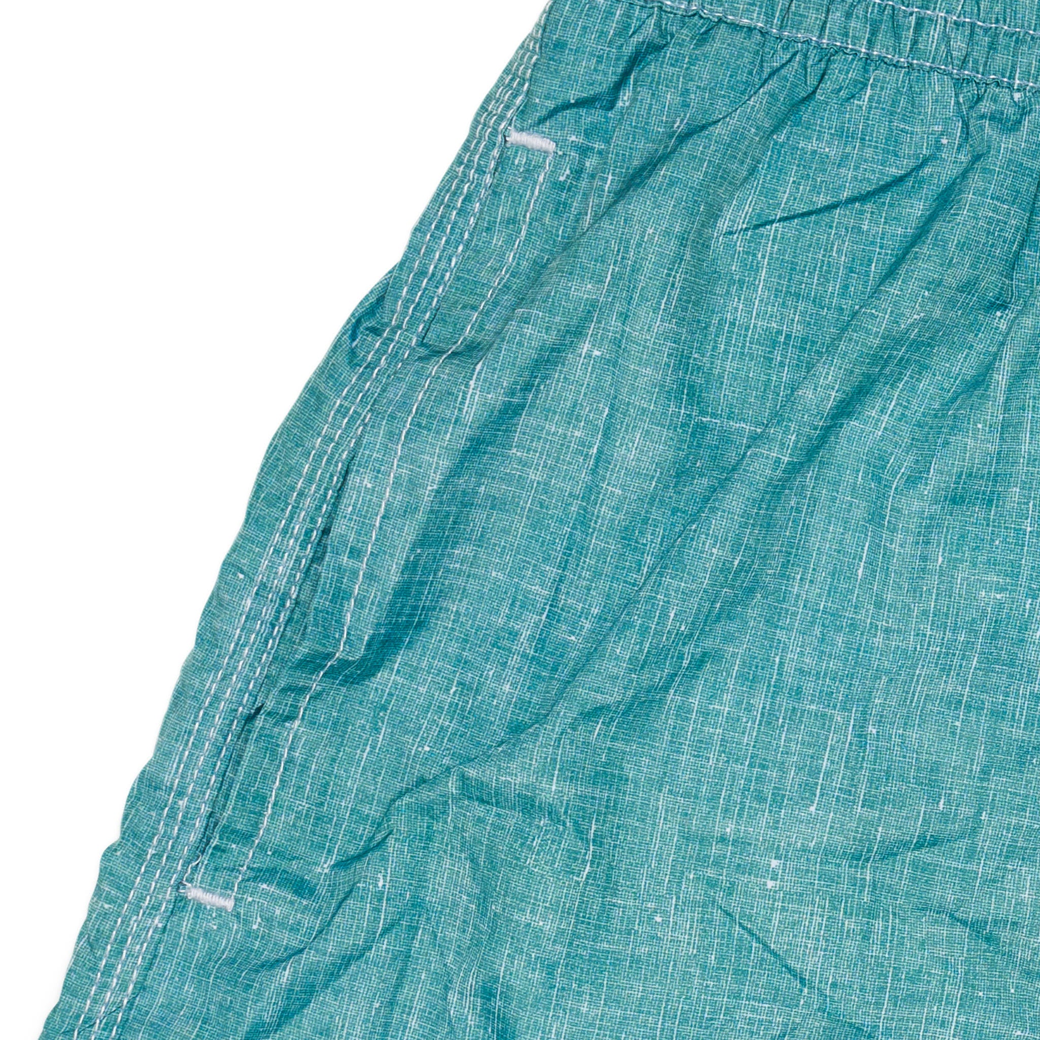 FEDELI Green Chambray Printed Madeira Airstop Swim Shorts Trunks NEW Size 3XL FEDELI